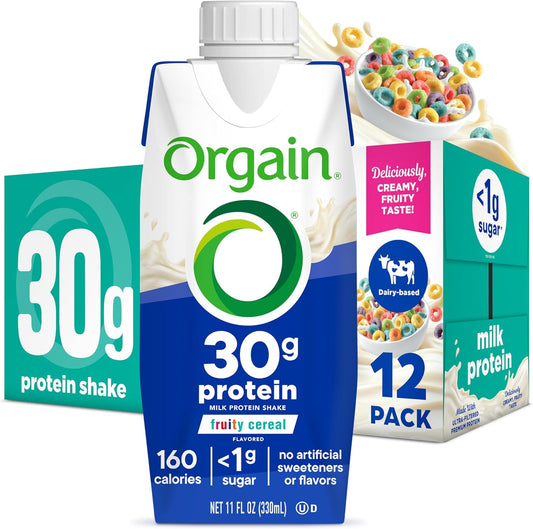orgain-30g-high-protein-shake---fruity-cereal-flavor-dairy-isolate-milk-protein-6g-bcaas-1g-sugar-meal-replacement-keto-friendly-gluten-free---11-fl-oz-pack-of-12-1