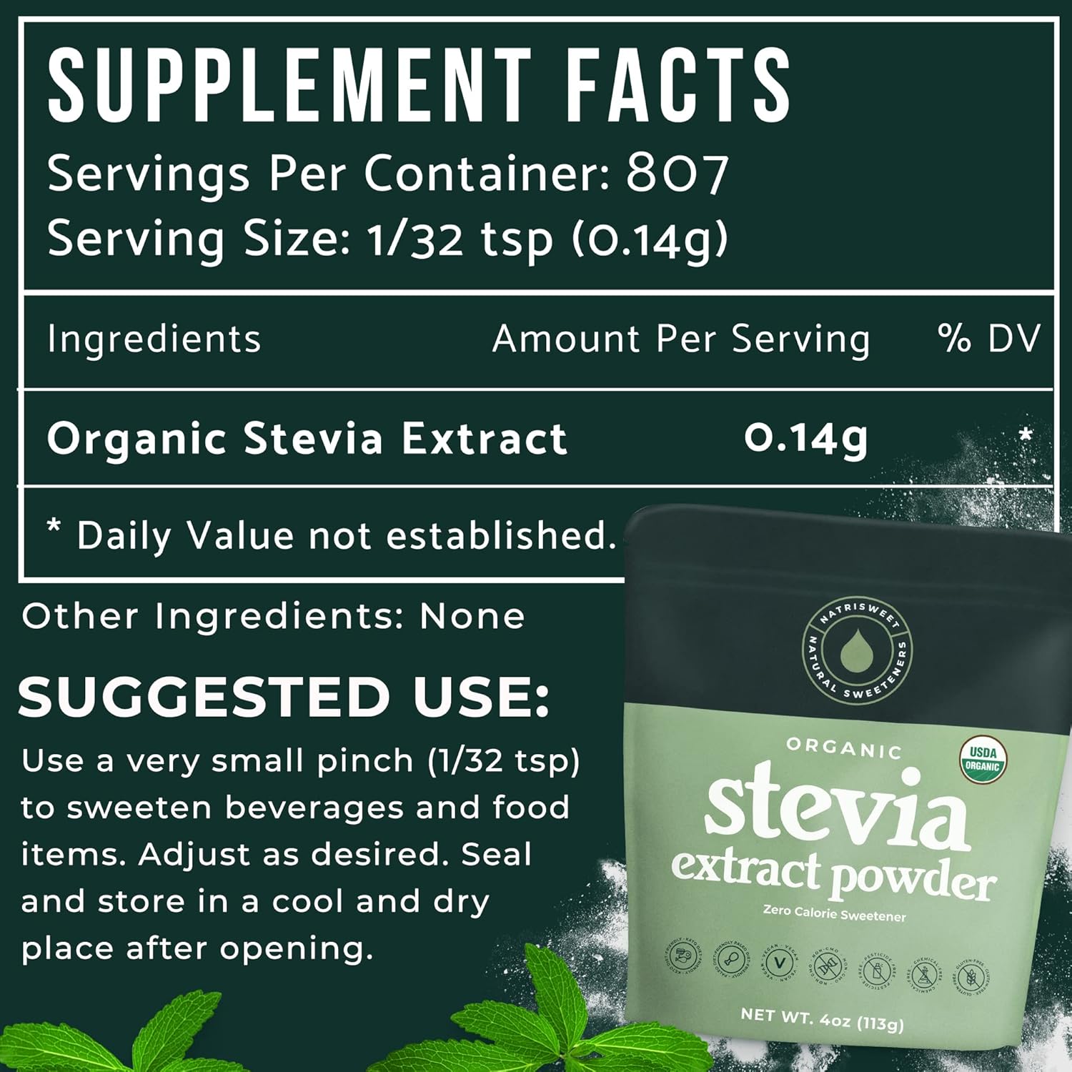 organic-natrisweet-stevia-powder---pure-sweetener-substitute-zero-calorie-carb-4-oz-800-servings-no-additives-or-fillers-2