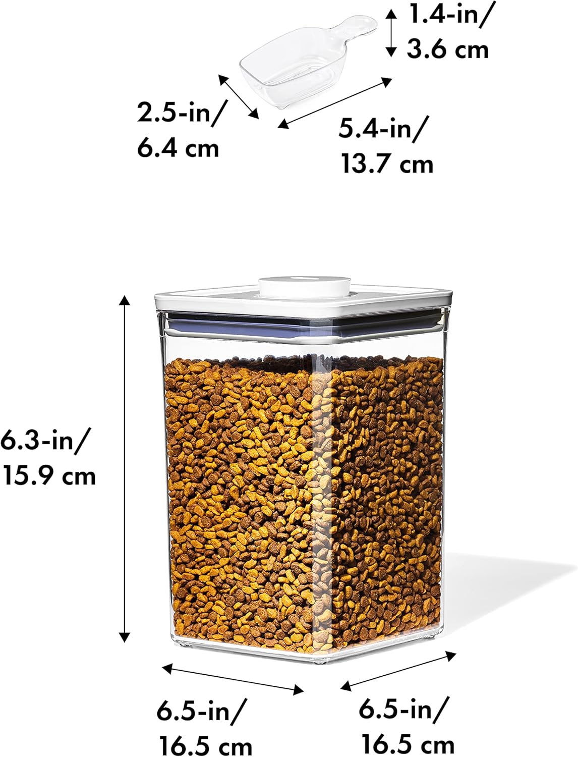 oxo-good-grips-pet-pop-container---44-quart-with-scoop-airtight-storage-for-dog-or-cat-food-bpa-free-holds-up-to-4lbs-of-dog-food-or-35lbs-of-cat-food-2