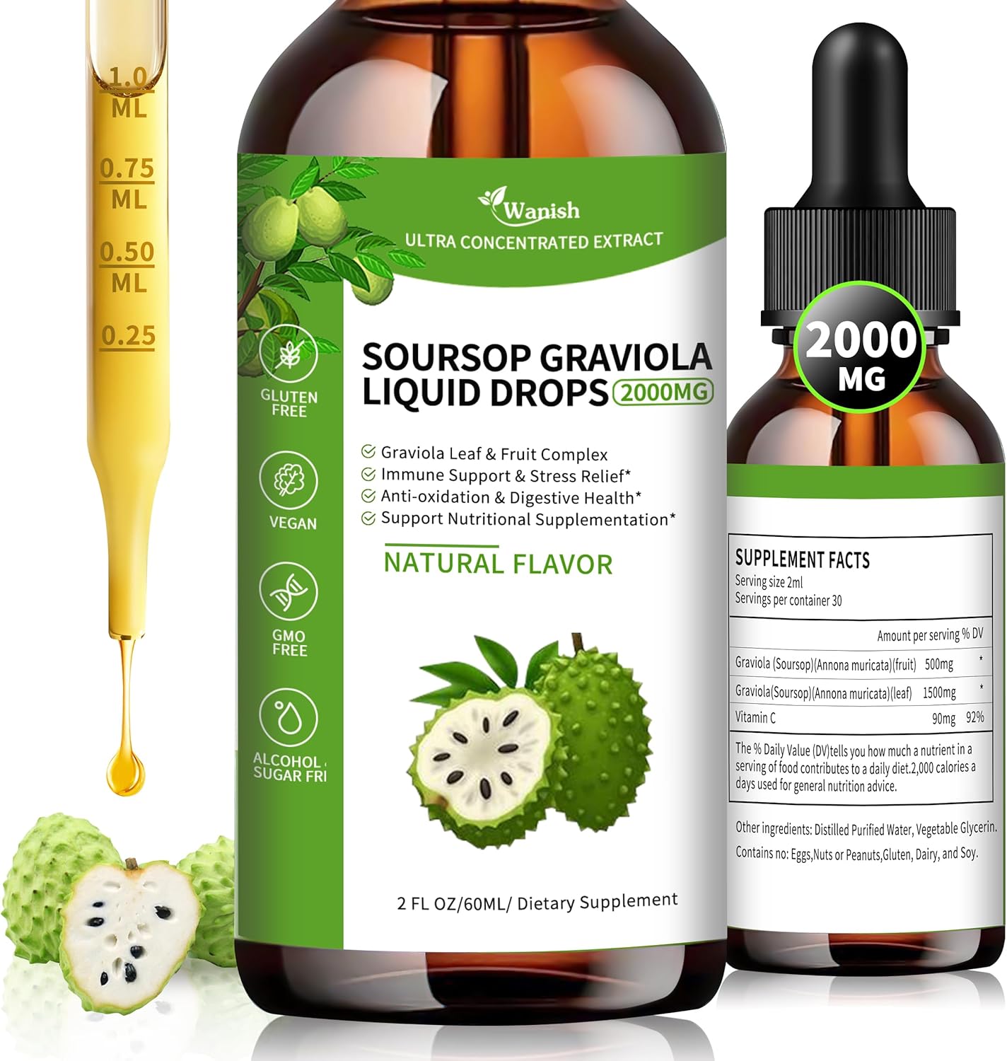 herbal-goodness-soursop-graviola-liquid-drops---2000mg-high-absorption-soursop-bitters-for-cell-support-immune-boost---liver-sleep-aid---sugargluten-free---natural-flavor---2-fl-oz-1