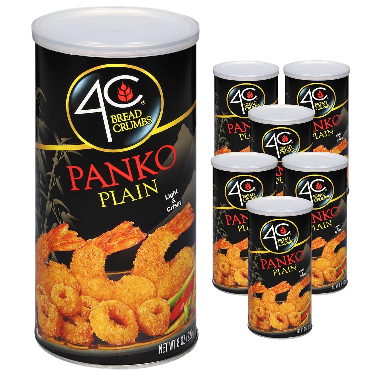 6-pack-of-4c-premium-bread-crumbs-panko-plain-8-ounce---regular-gluten-free---flavorful-crispy-crunchy---value-pack-1