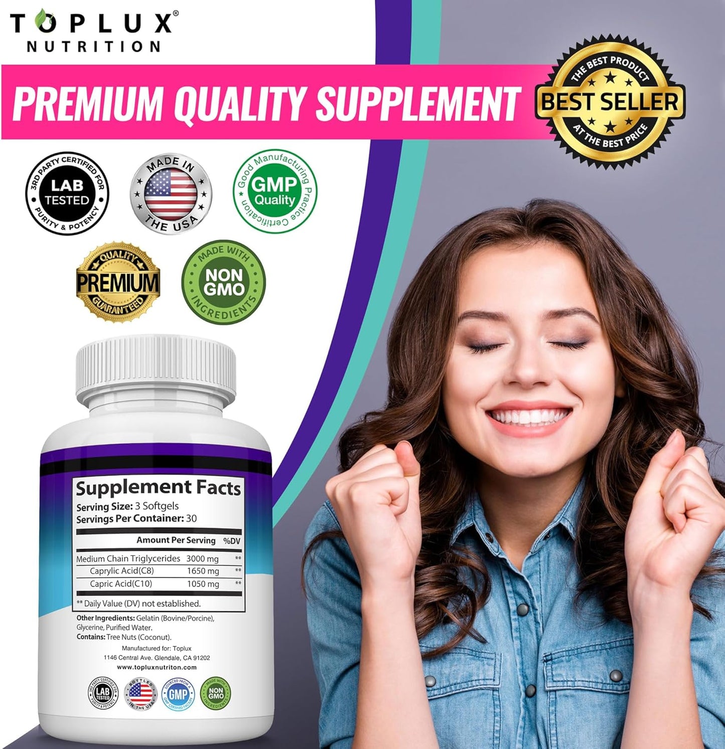 3000mg-toplux-keto-mct-oil-capsules---pure-coconut-extract-softgels-for-energy-boost---easy-to-digest-supplement-for-men-and-women---90-pills-4