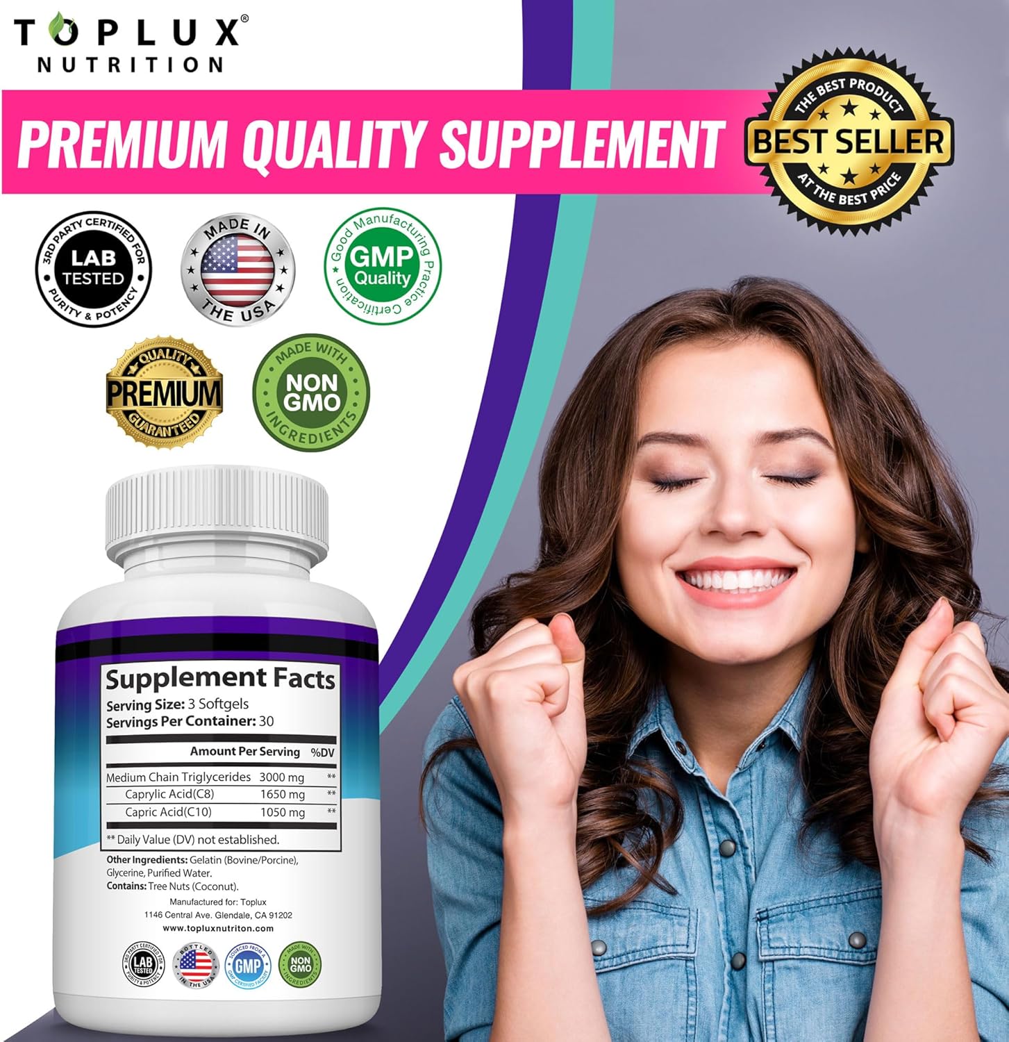 3000mg-toplux-keto-mct-oil-capsules---pure-coconut-extract-softgels-for-energy-boost---easy-to-digest-supplement-for-men-and-women---90-pills-4