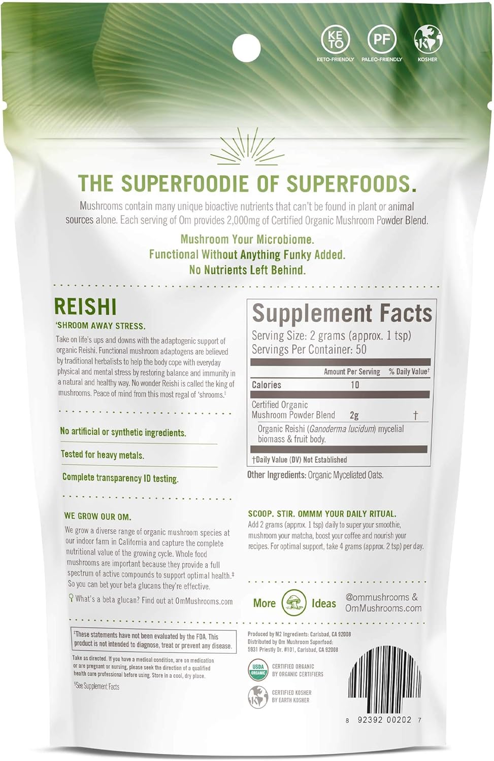 organic-reishi-mushroom-powder---35oz-50-servings---adaptogen-for-stress-immune-support---superfood-supplement-from-om-mushroom-9