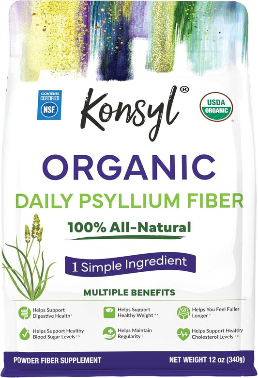 usda-certified-konsyl-organic-psyllium-fiber-powder---340g-gusset-bag---gluten-free-sugar-free-soluble-fiber-supplement-1