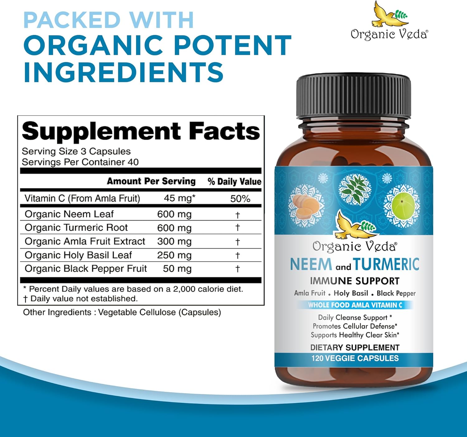 organic-veda-neem-turmeric-capsules-with-amla-tulsi-holy-basil-black-pepper---immune-support-supplement---promotes-clear-skin-cellular-defense---120-vegan-capsules-3