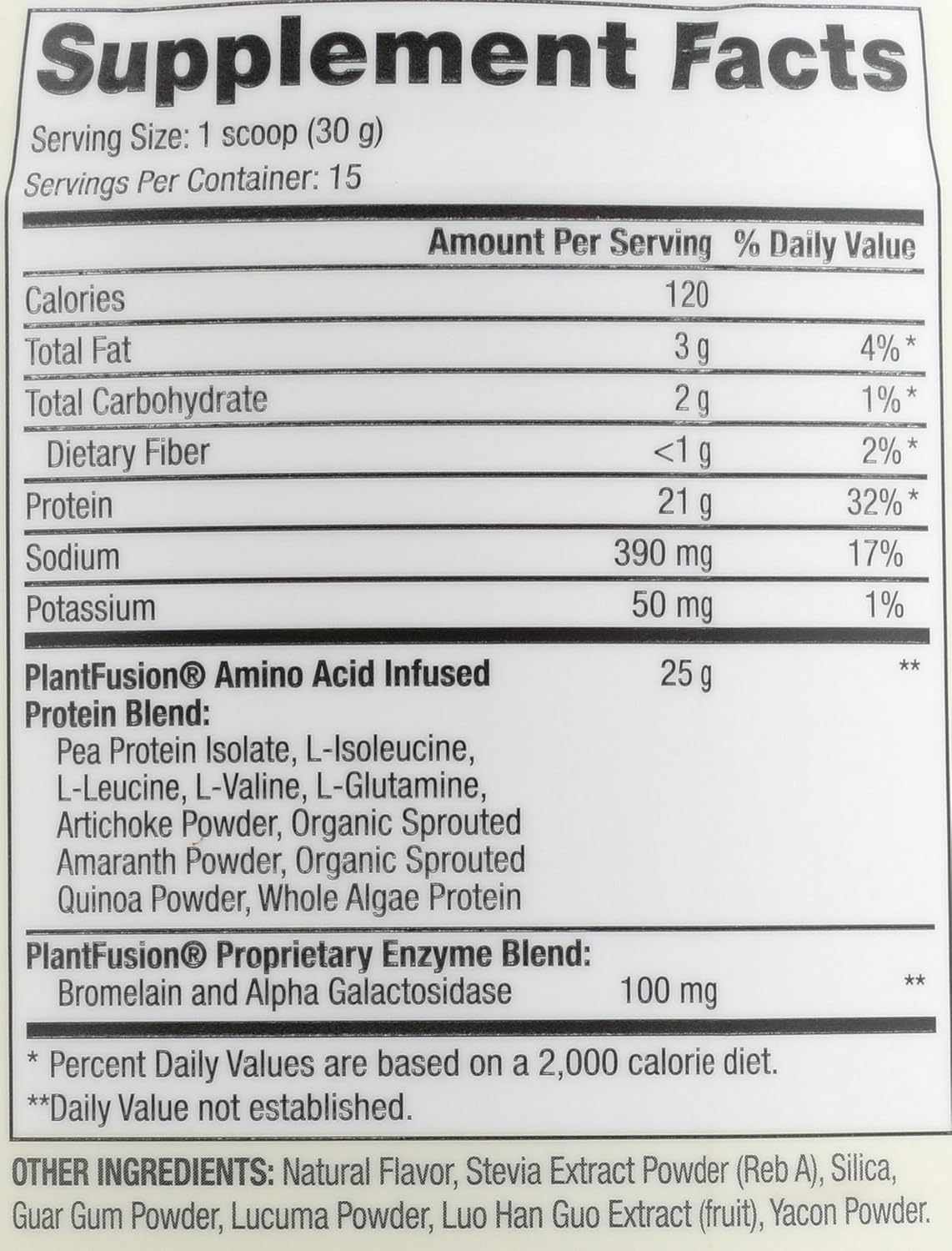 Vanilla Bean PlantFusion Vegan Protein Powder with BCAAs, Digestive Enzymes, Pea Protein - Keto, Gluten Free, Soy Free - 1 lb - Espot.com.au