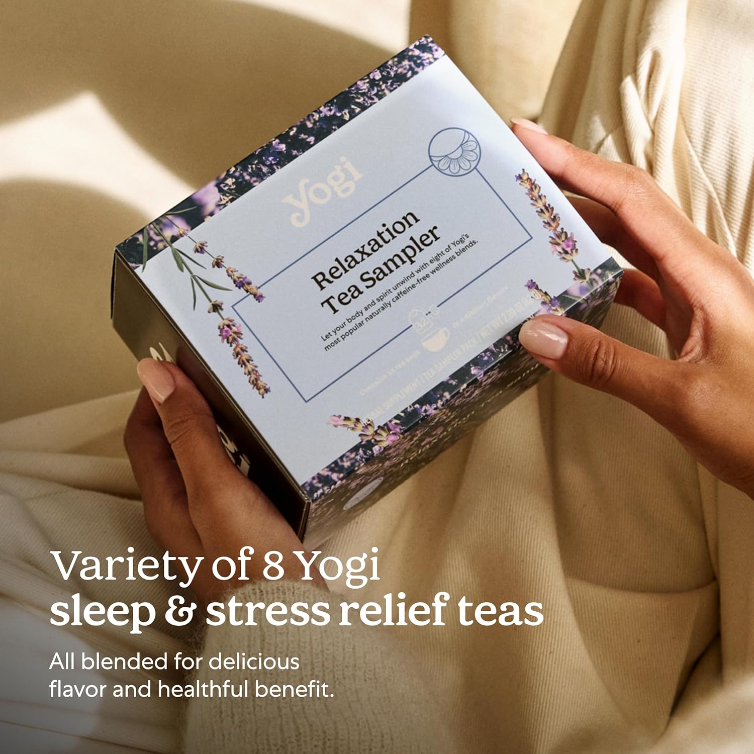 yogi-tea-relaxation-sampler-box---valentines-gift-tea-set---8-herbal-teas-32-bags---delicious-wellness-tea-assortment---caffeine-free-variety-pack-sampler-6