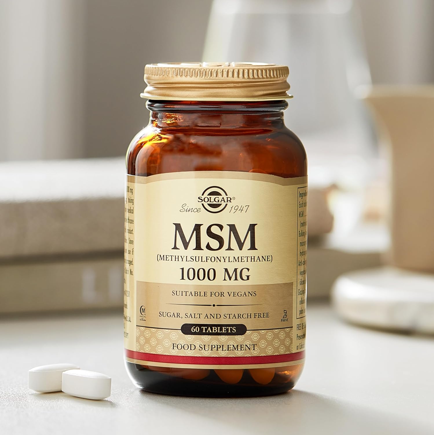solgar-msm-1000-mg-tablets---120-count---supports-joint-health-connective-tissue---non-gmo-vegan-gluten-free-dairy-free---kosher-halal---120-servings-4