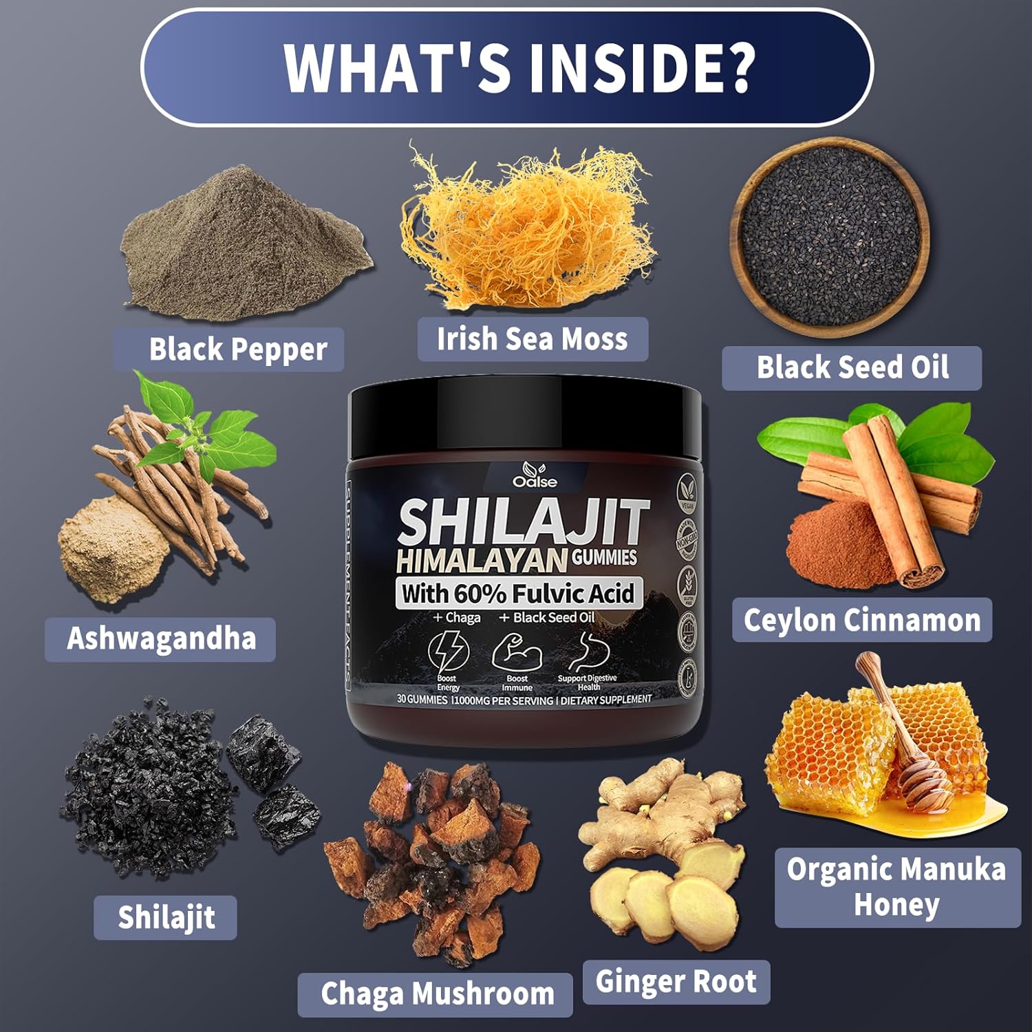 premium-oalse-pure-himalayan-shilajit-gummies---18000mg-60-fulvic-acid-85-trace-minerals---1-pack-5