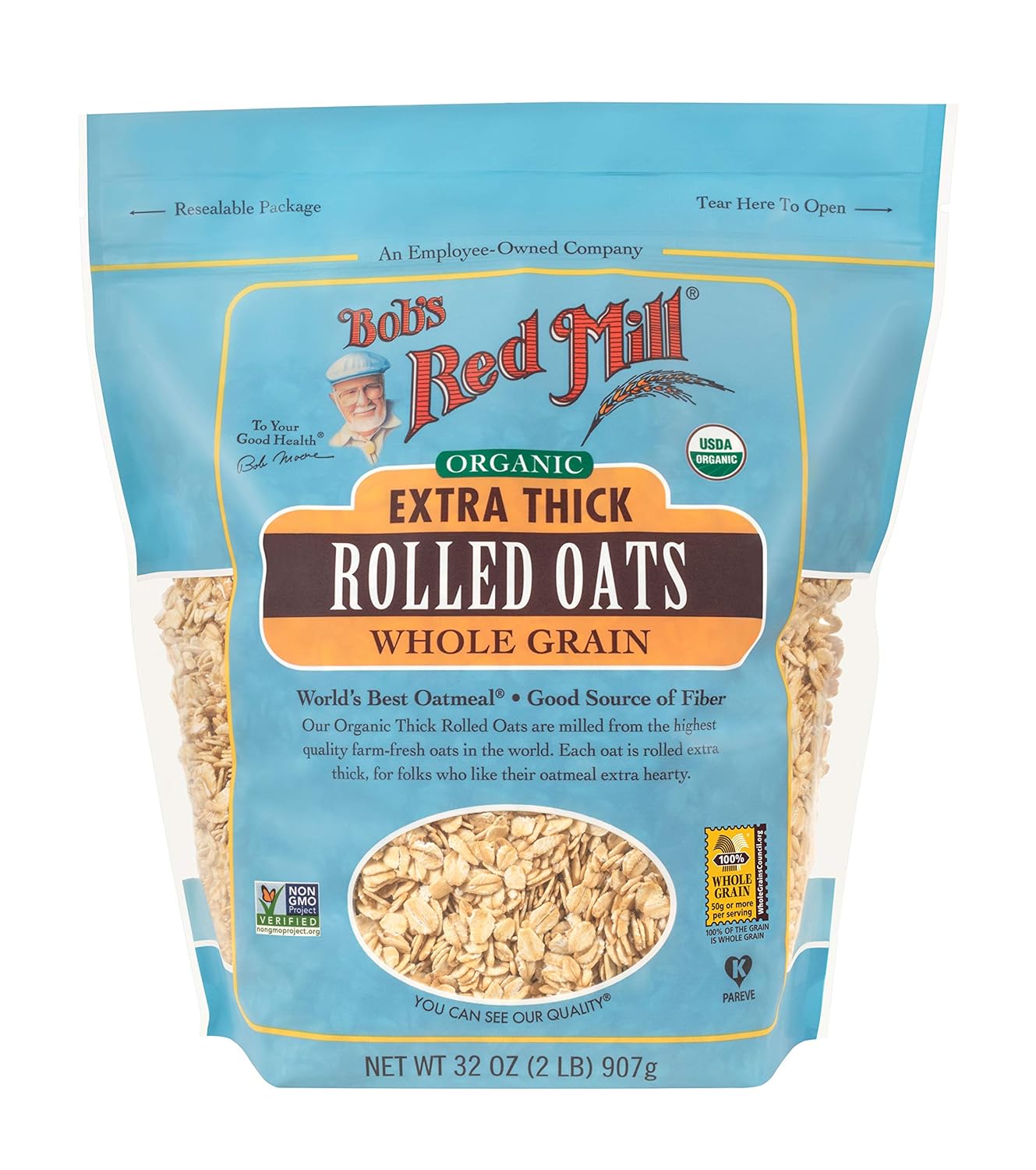 organic-extra-thick-rolled-oats---32oz-pack-of-4-non-gmo-whole-grain-vegan-kosher-by-bobs-red-mill-2