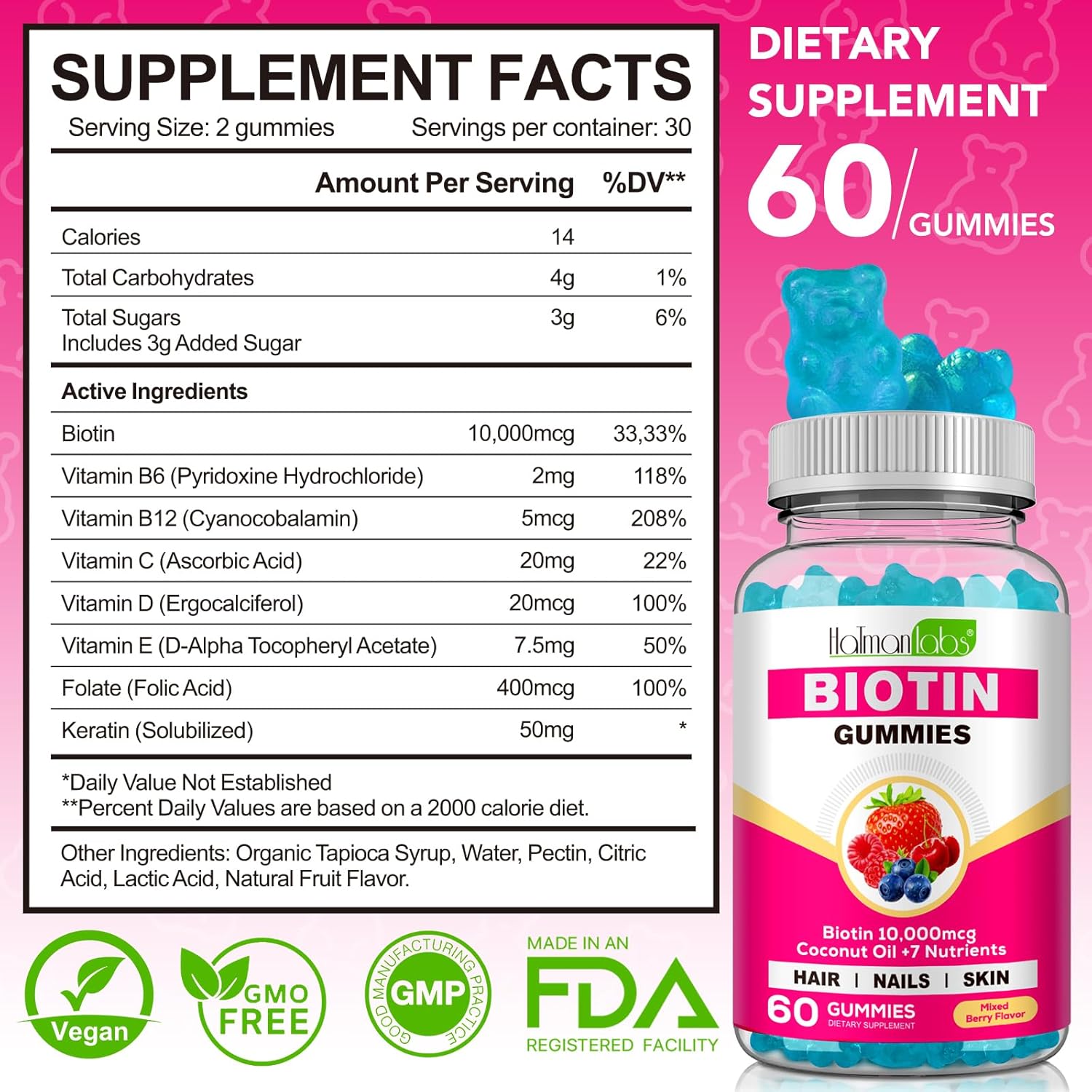 chewable-biotin-gummies-for-hair-growth-nails---vitamins-with-coconut-oil---10000-mcg-hair-supplement-for-loss-skin-2
