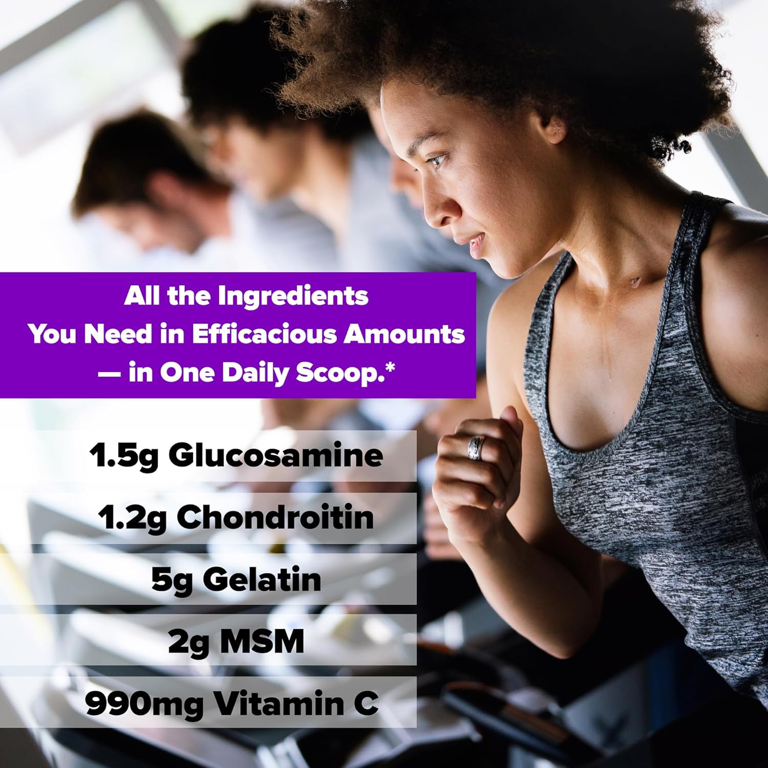 Labrada Nutrition Elastijoint Grape Glucosamine Joint Support Powder - Men & Women, Pain Relief & Bone Health Supplement, Gluten-Free Formula with Chondroitin & MSM - Espot.com.au