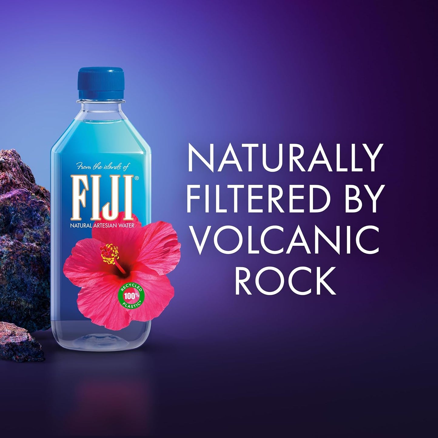 Pack of 24 FIJI Natural Artesian Bottled Water 500mL with 100% Natural Electrolytes - 16.9 Fl Ounce - Espot.com.au