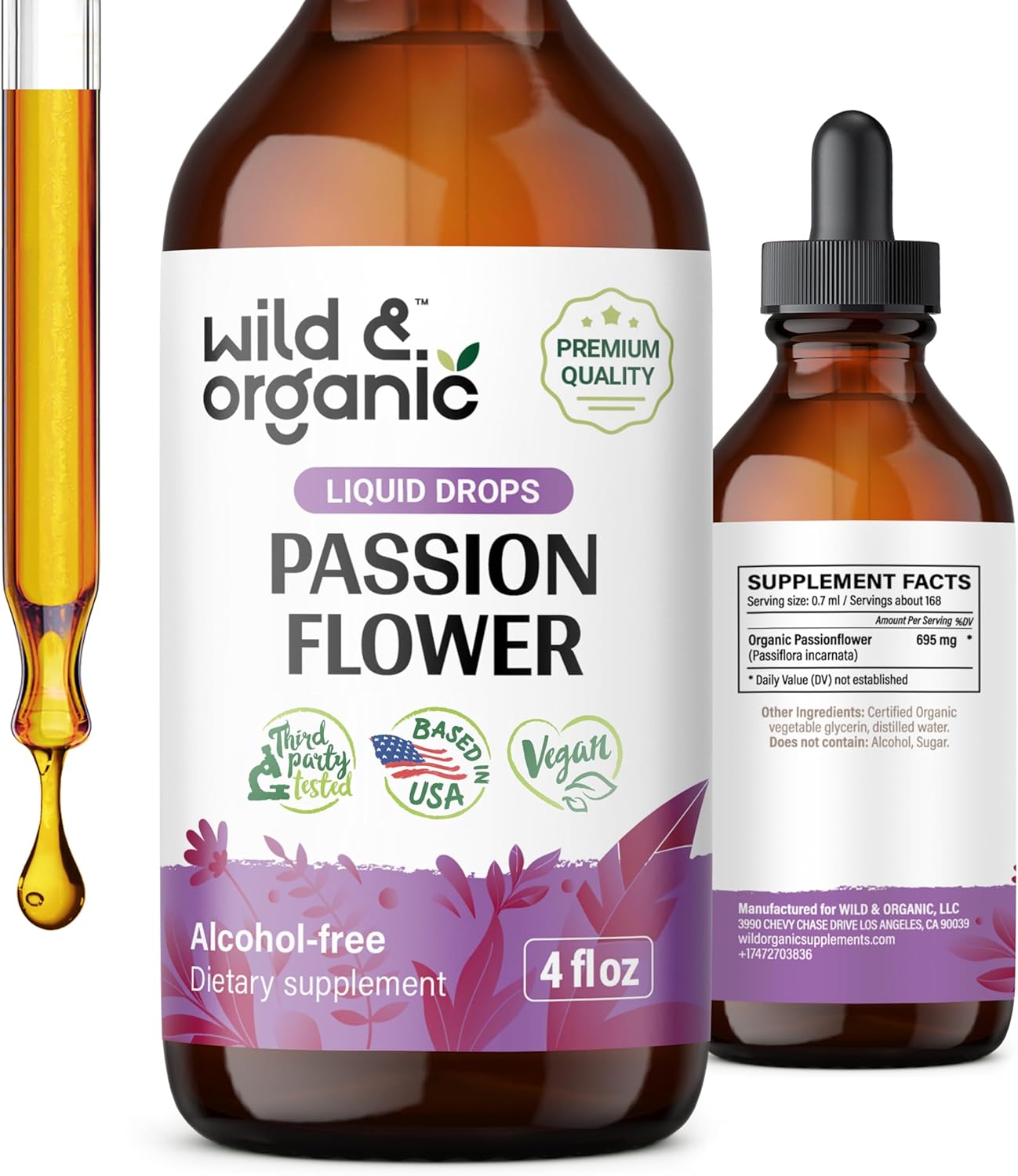 organic-passion-flower-tincture-for-mood-support---calming-herbal-supplement---passiflora-incarnata-liquid-extract---vegan-sugar-free---4-fl-oz-1