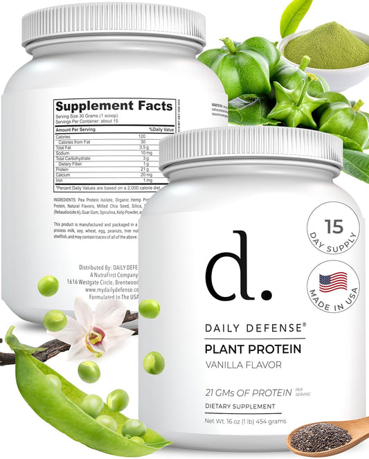 454g-plant-based-vanilla-protein-powder-with-21g-vegan-protein-per-scoop---daily-defense-protein-powder-for-women-men---15-servings-low-sugar-vegan-protein-powder-1
