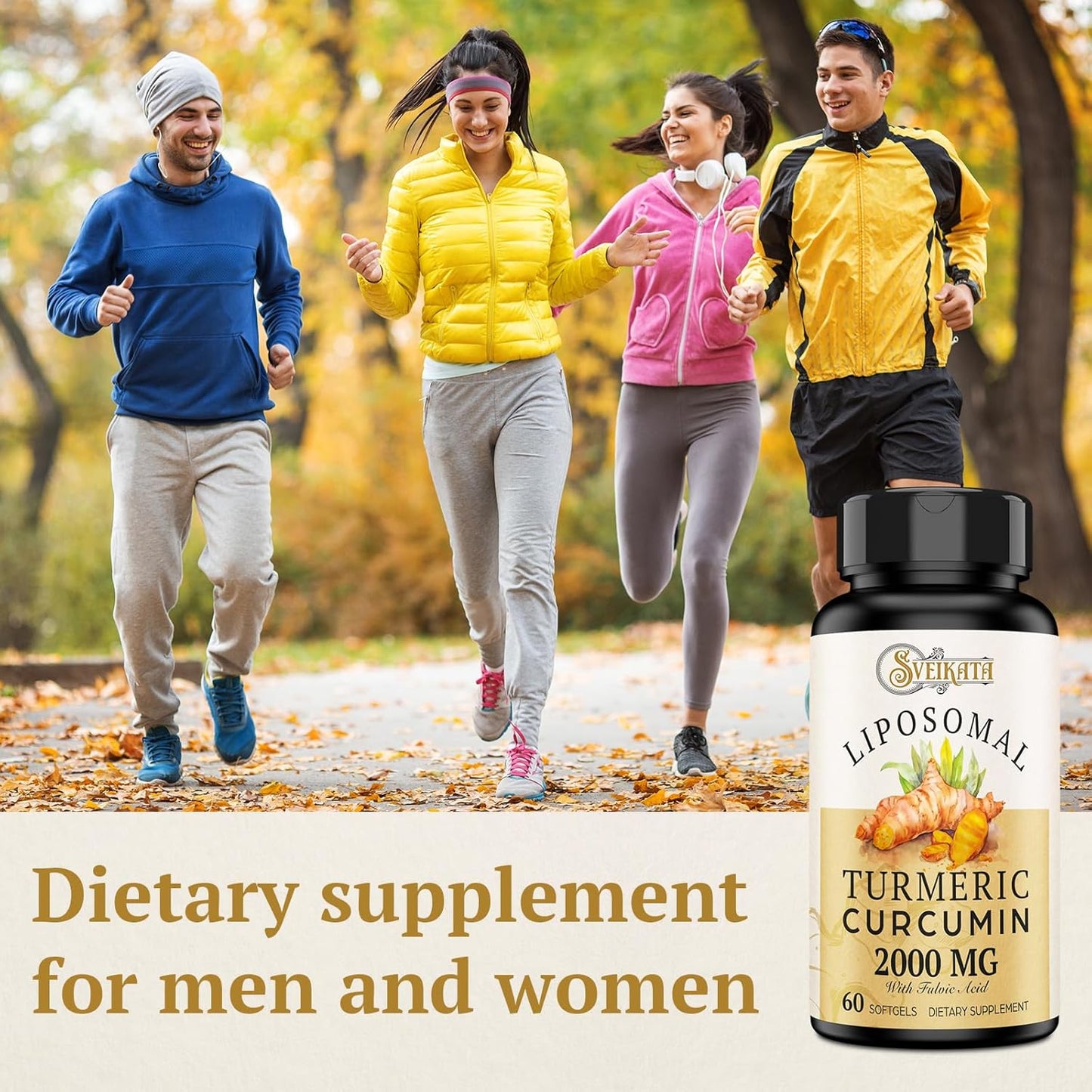 Turmeric Curcumin Supplement with Liposomal Technology - 2000mg, 95% Curcuminoids with Piperine - 60 Softgels - Non-GMO - Pack of 2 - Espot.com.au