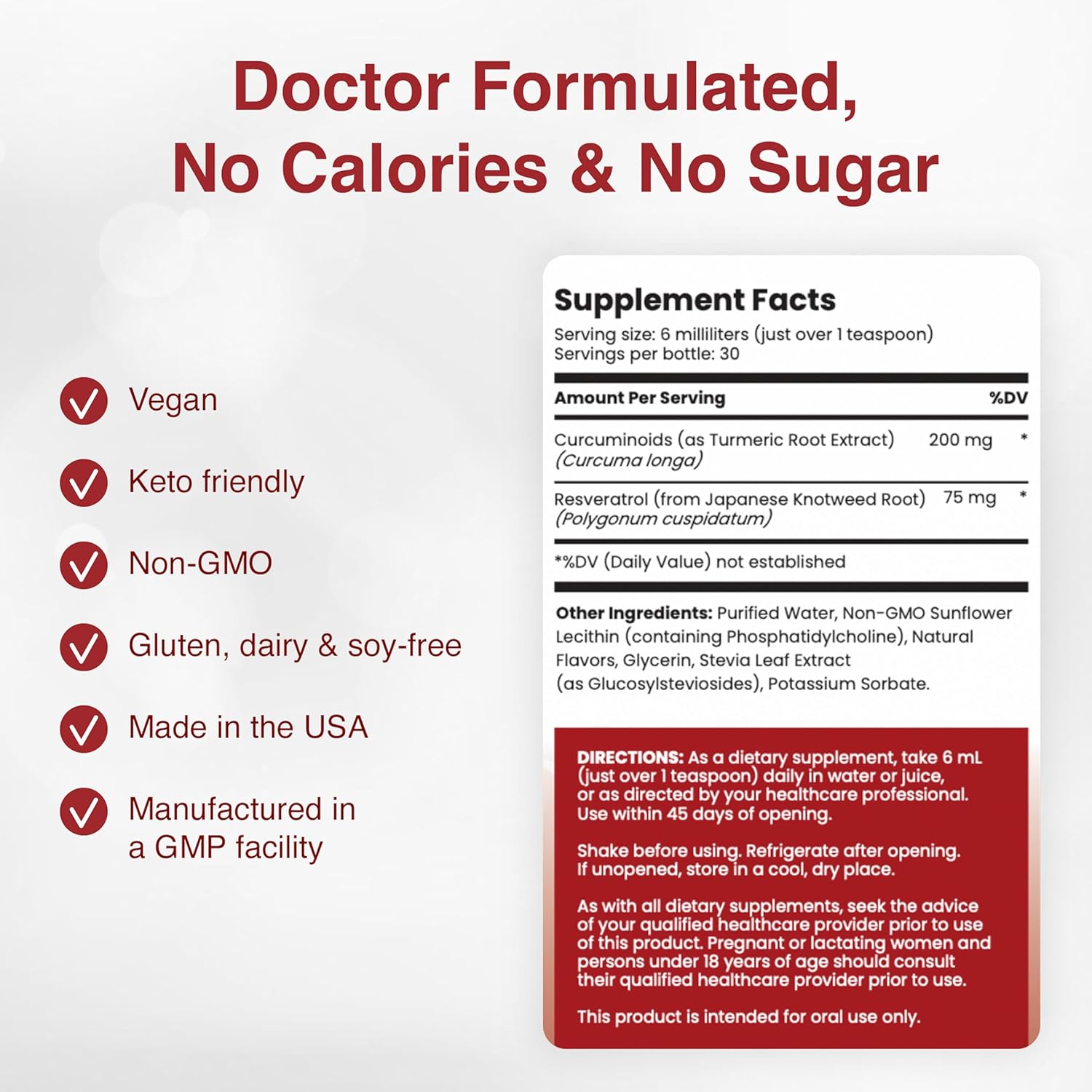 Liposomal Curcumin + Resveratrol Liquid Supplement - High Absorption for Joint Comfort & Overall Well-Being - Espot.com.au