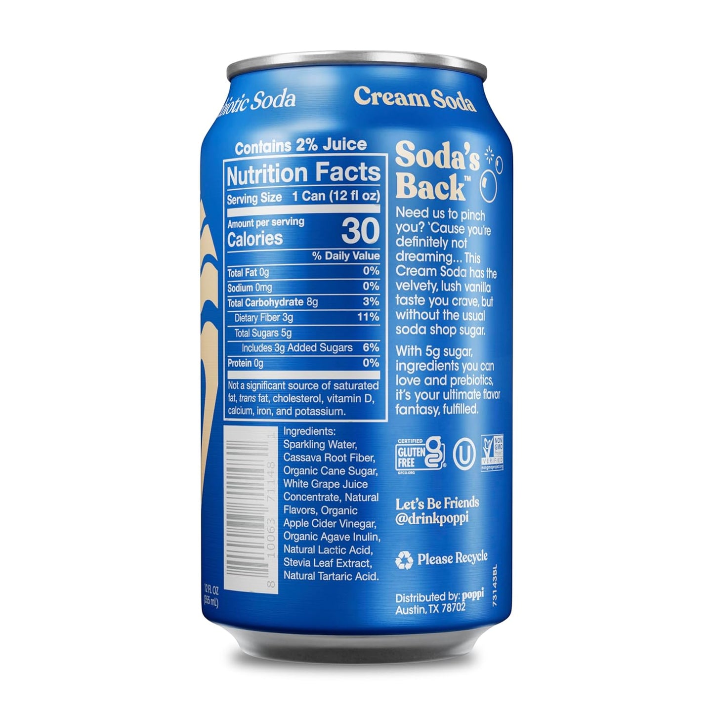 poppi-sparkling-prebiotic-soda---cream-soda-flavor-12-oz-cans-pack-of-12---made-with-apple-cider-vinegar-seltzer-water-and-fruit-juice---variety-in-packaging-2