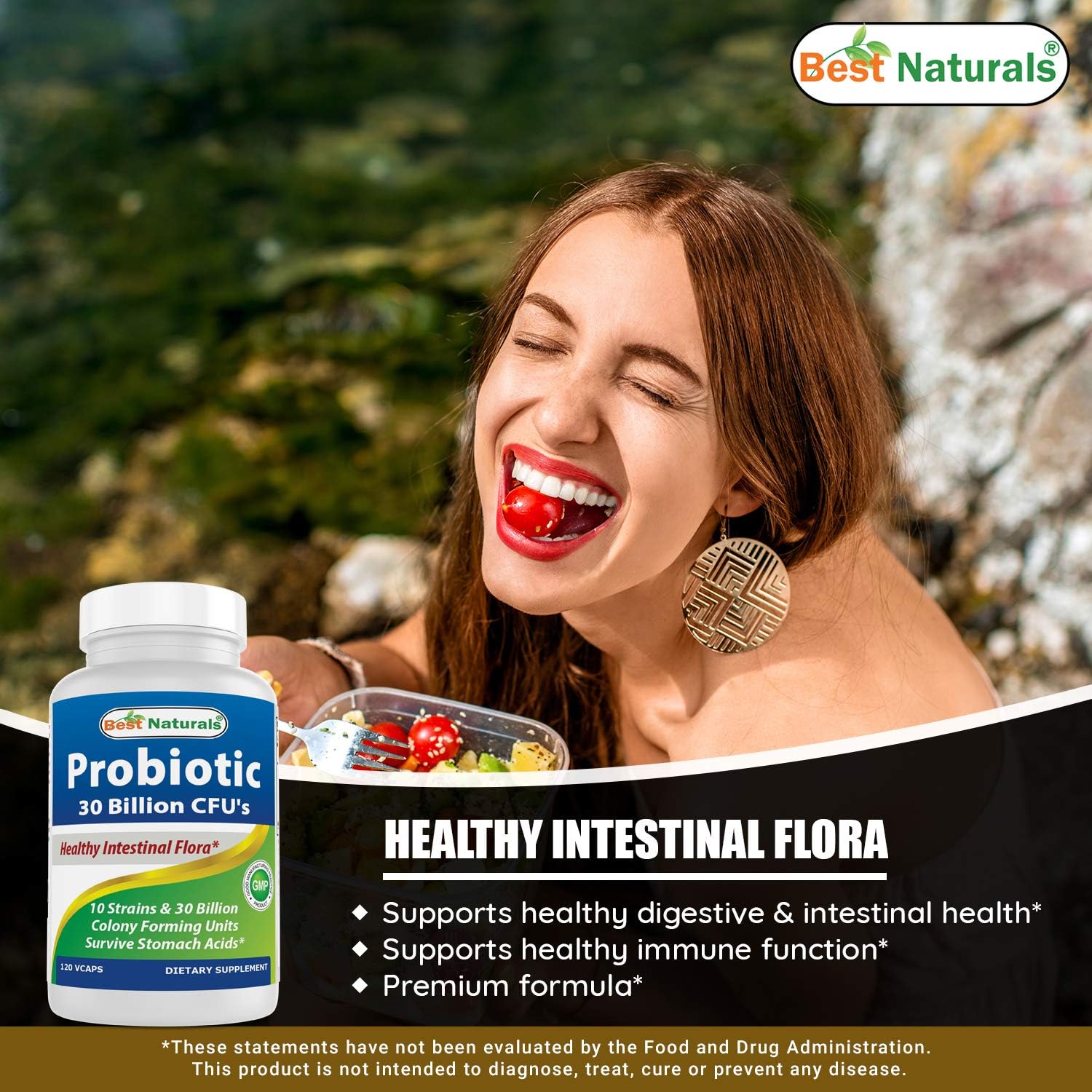 High Potency Vitamin A 25000 IU with Probiotic Blend - 10 Strains & 30 Billion CFU - Boost Immunity and Gut Health - Espot.com.au