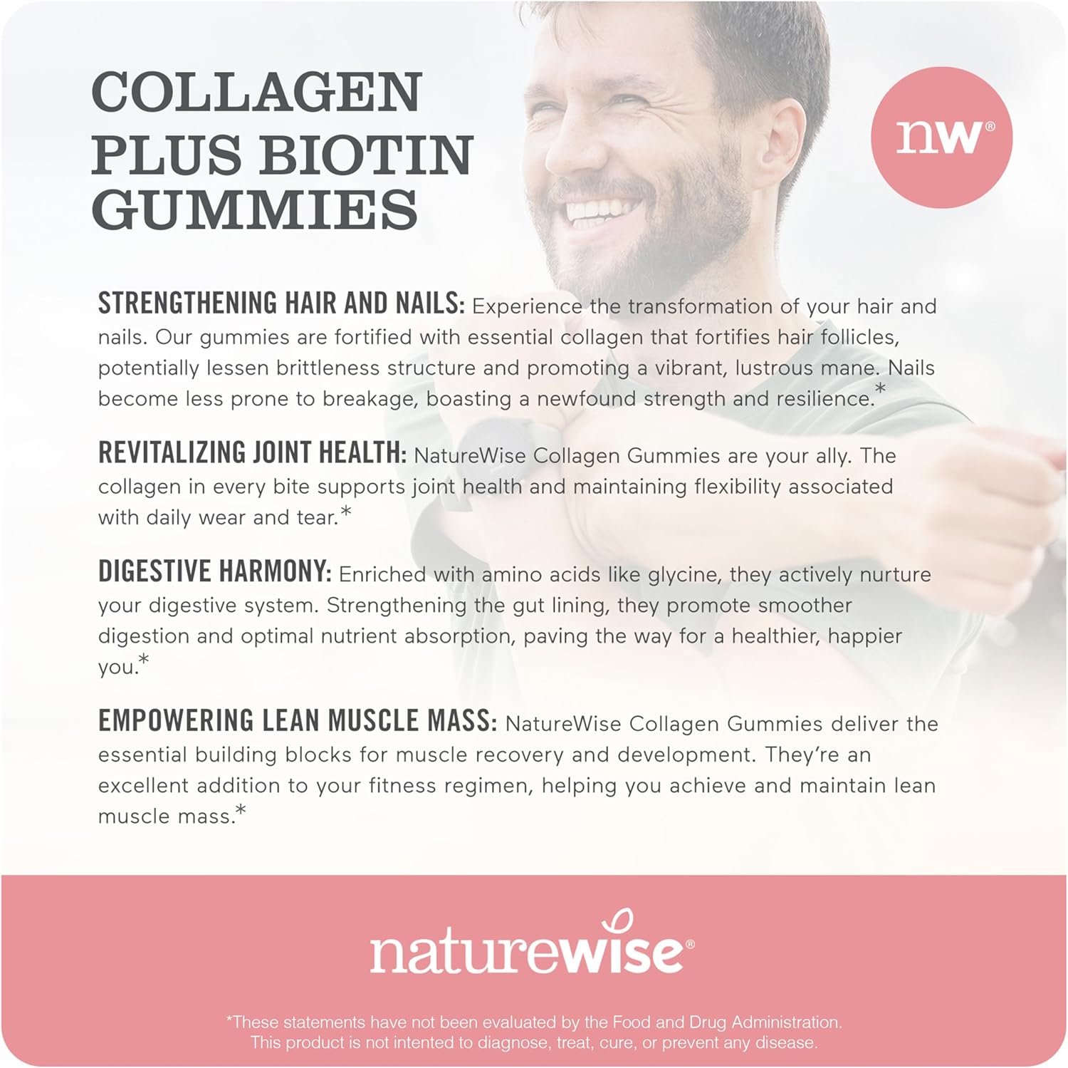 strawberry-lemon-collagen-gummies-for-women---type-1-3-peptides-with-biotin-vitamin-c-e-zinc---hair-skin-nails-joint-support---90-count-4
