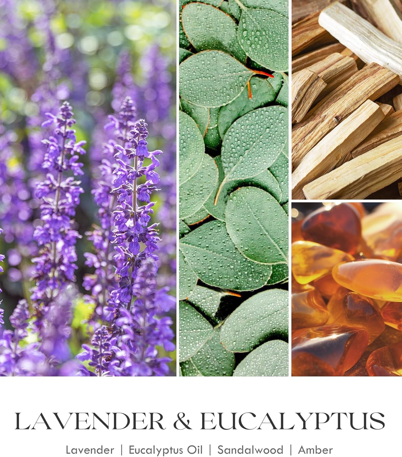 Lavender Scented Crystal Aromatherapy Candle for Women - 10oz Soy Wax Home Scented Candle, Birthday Gift for Mom - Espot.com.au