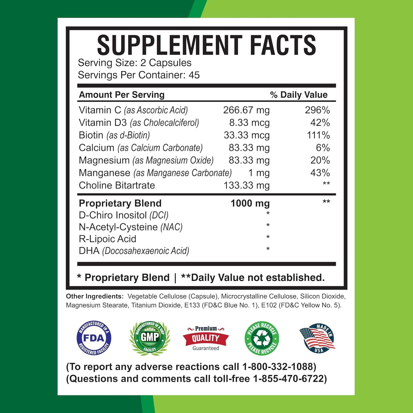 fertility-support-capsules-for-women---natural-preconception-vitamins-with-d-chiro-inositol-and-dha---90-capsules---supports-ovulatory-health-and-reproductive-aid---america-medic-science-8