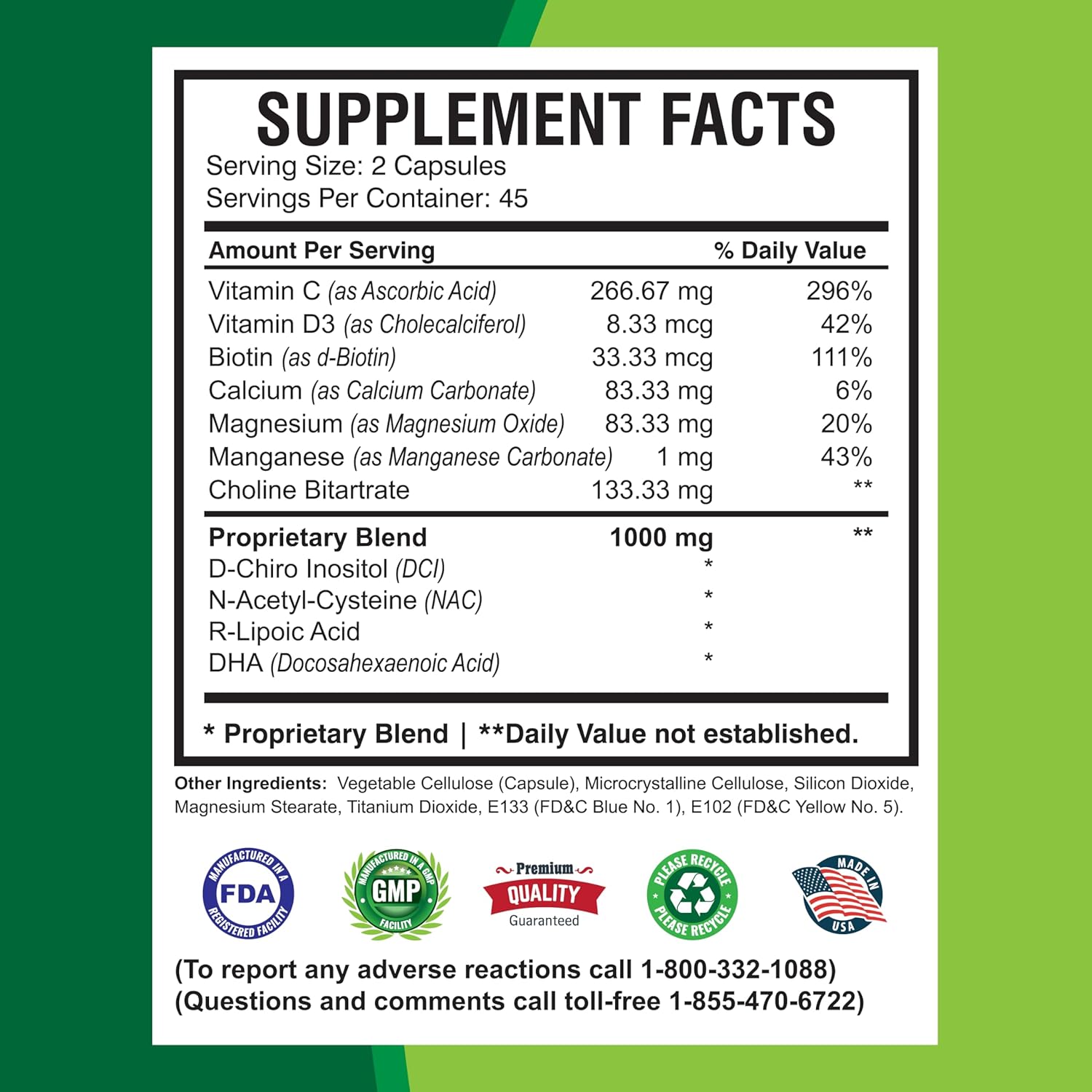 fertility-support-capsules-for-women---natural-preconception-vitamins-with-d-chiro-inositol-and-dha---90-capsules---supports-ovulatory-health-and-reproductive-aid---america-medic-science-8