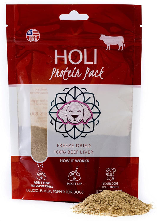 freeze-dried-beef-liver-dog-food-topper---single-ingredient-human-grade---protein-and-flavor-enhancer-for-picky-dogs---grain-free---all-natural---2oz-1