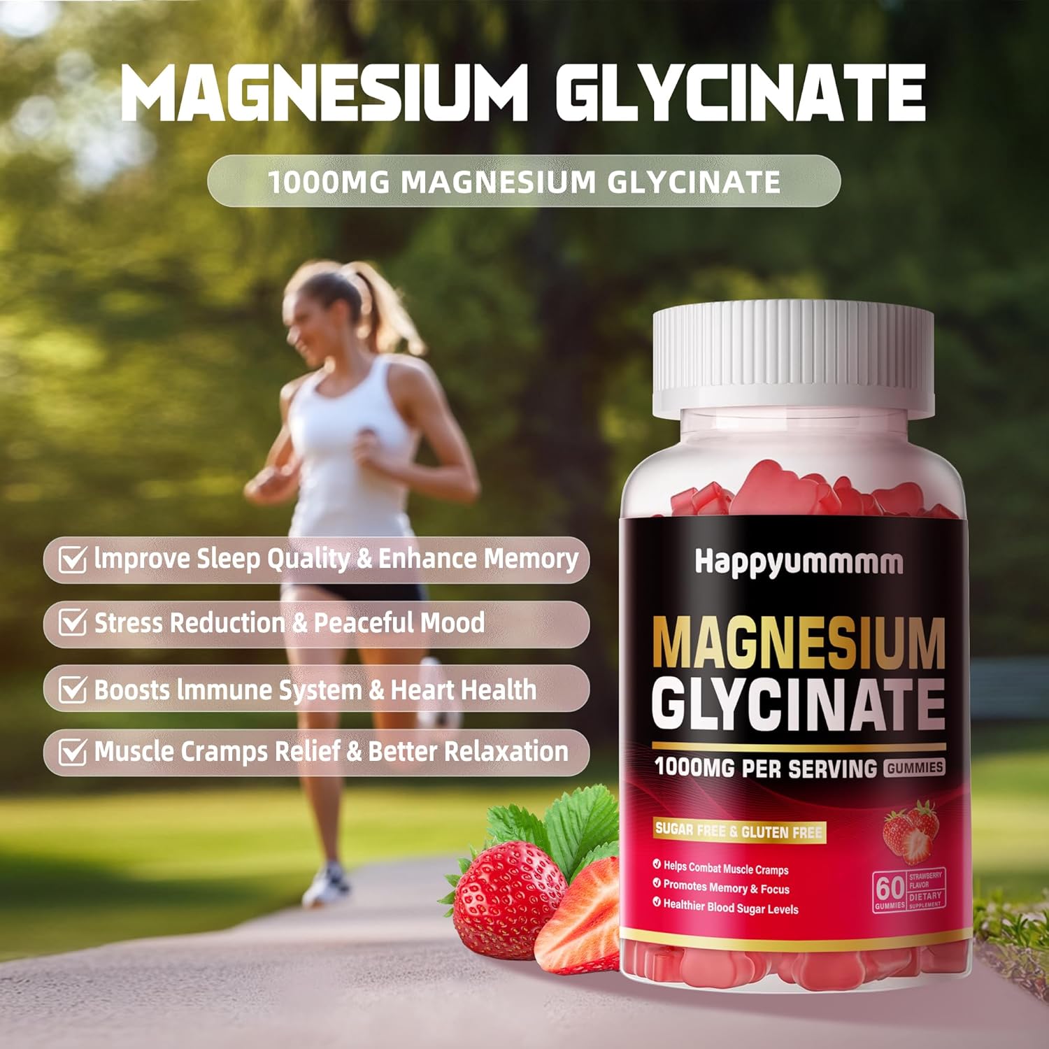 happyummmm-magnesium-glycinate-gummies-1000mg---sugar-free-supplement-with-vitamin-d-b6-coq10-for-calm-mood-sleep-support---60-strawberry-gummies-7