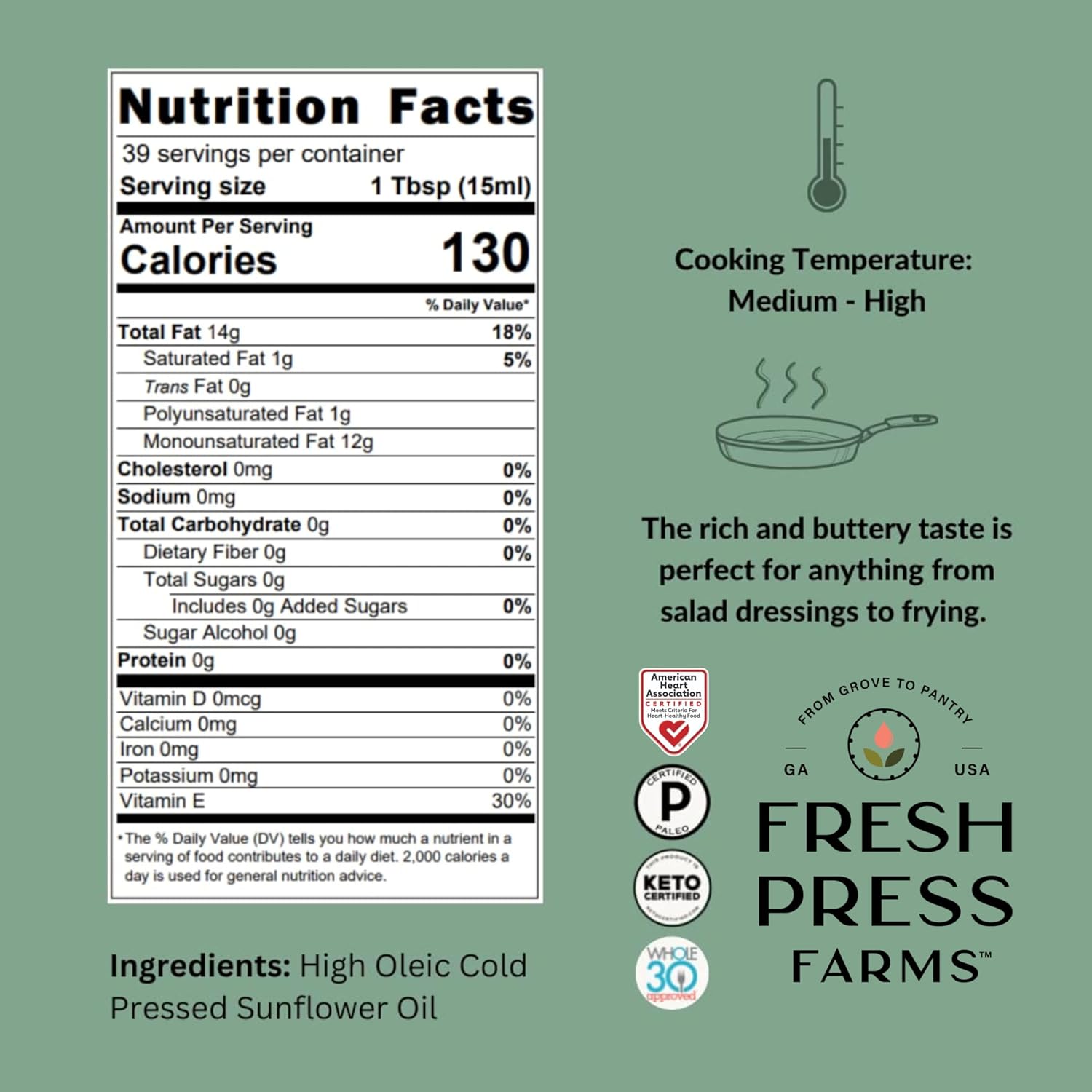 georgia-grown-cold-pressed-sunflower-oil---2-pack-of-164-fl-oz-bottles---high-oleic-unrefined-whole30-certified-non-gmo-keto-paleo-gluten-free---100-american-made-7