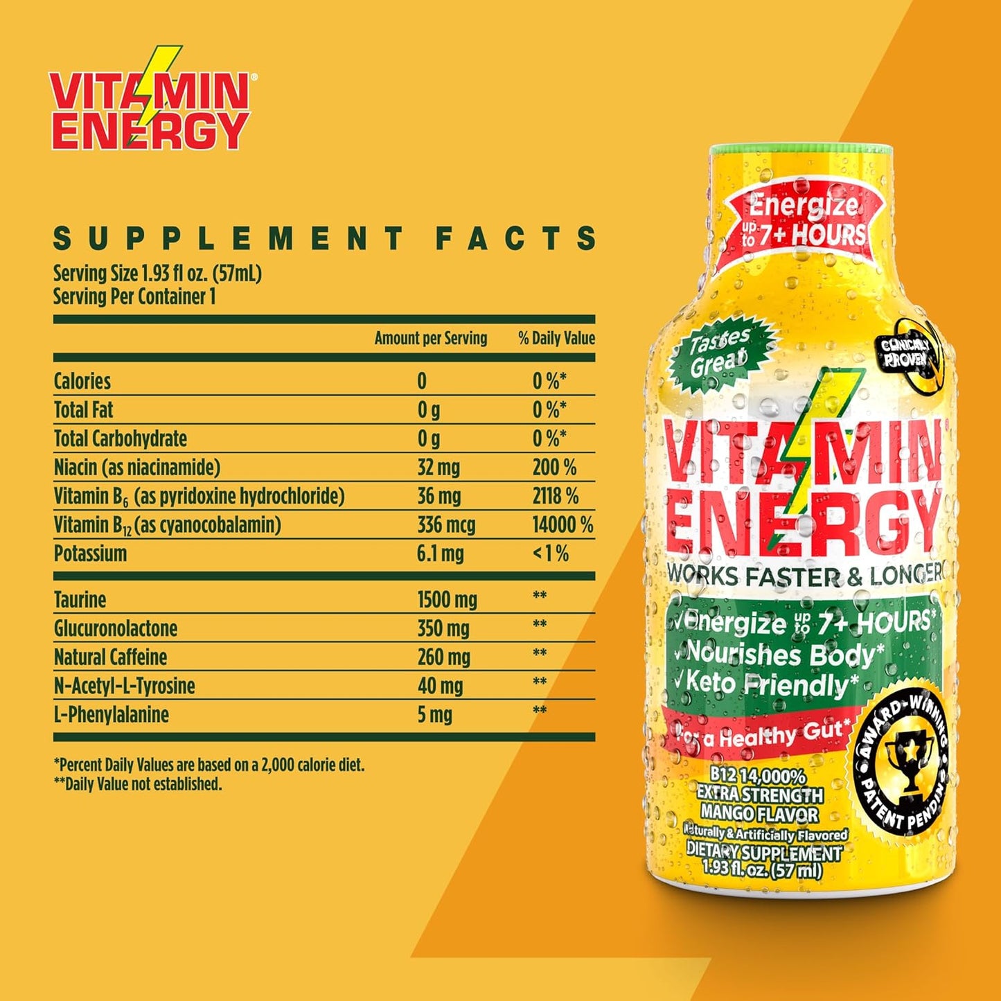 mango-flavored-vitamin-b12-energy-shots---sugar-free-and-carb-free-supplement-for-7-hours-of-natural-energy-and-focus---pack-of-48-shots-2