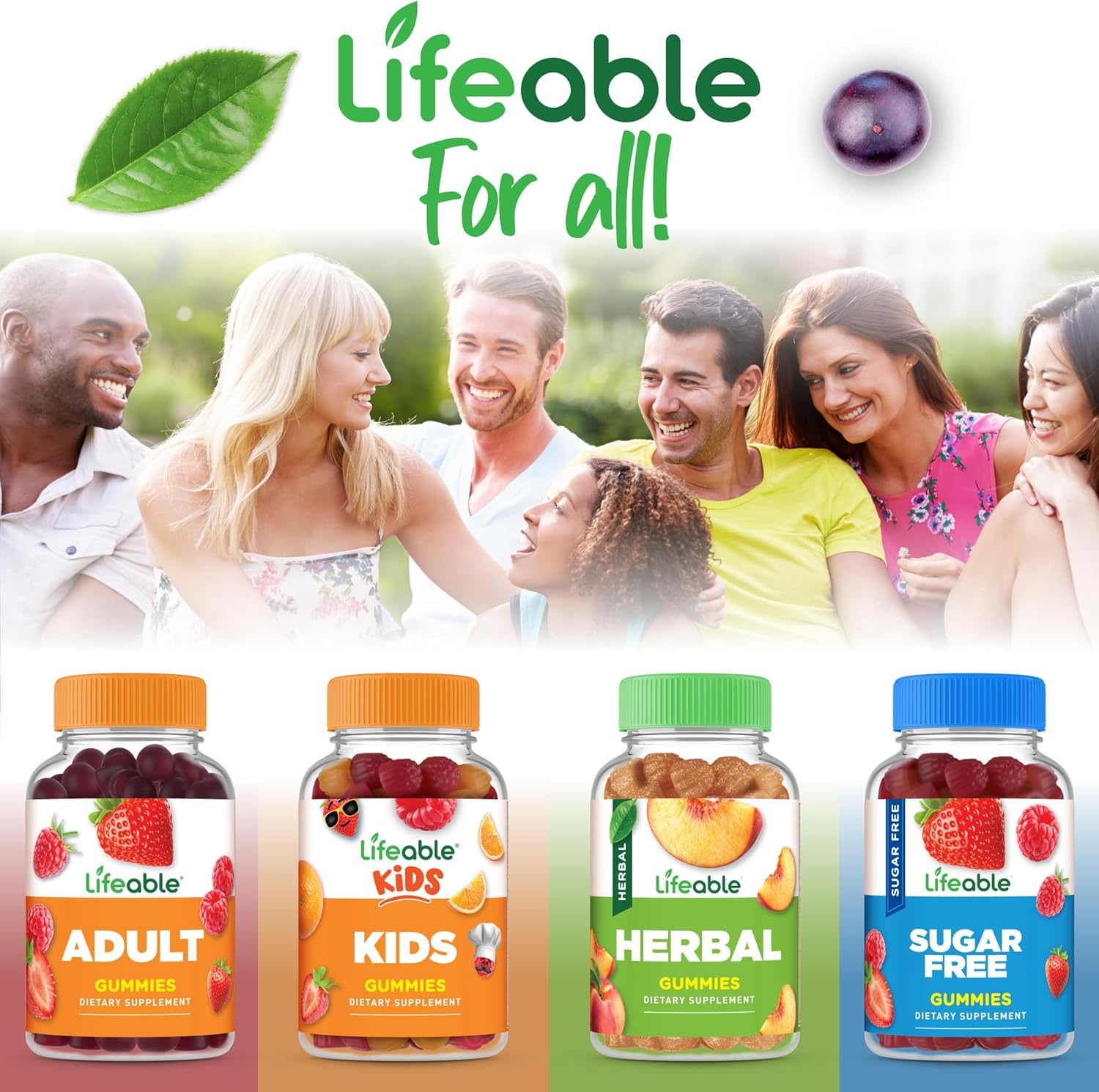Men's Multivitamin Gummies with Vitamins A, C, D, E, B-Complex, Zinc, and Ginseng | 90 Count - Espot.com.au