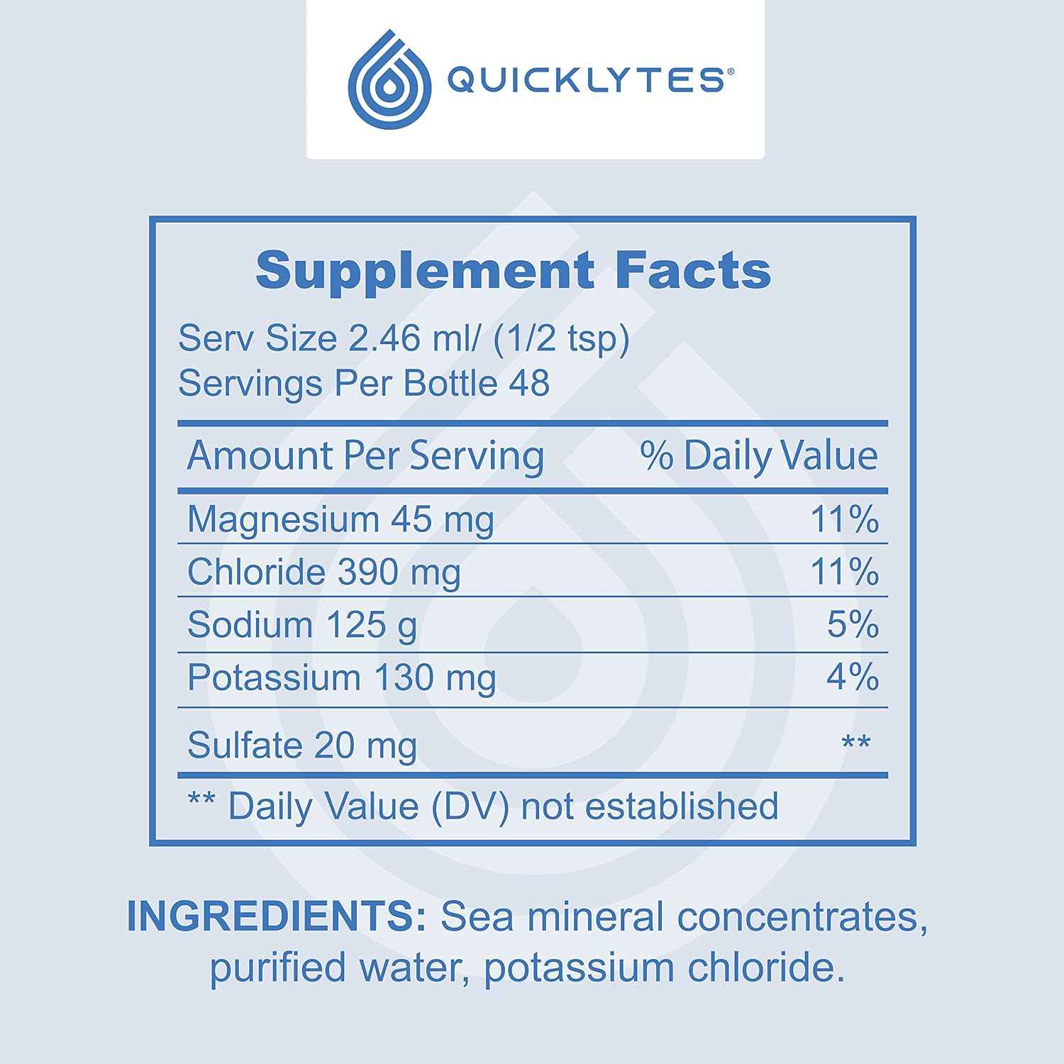 Rapid Hydration Electrolyte Supplement - No Calorie, No Sugar - Potassium, Magnesium, Sodium - Leg Cramp Relief - 48 Servings