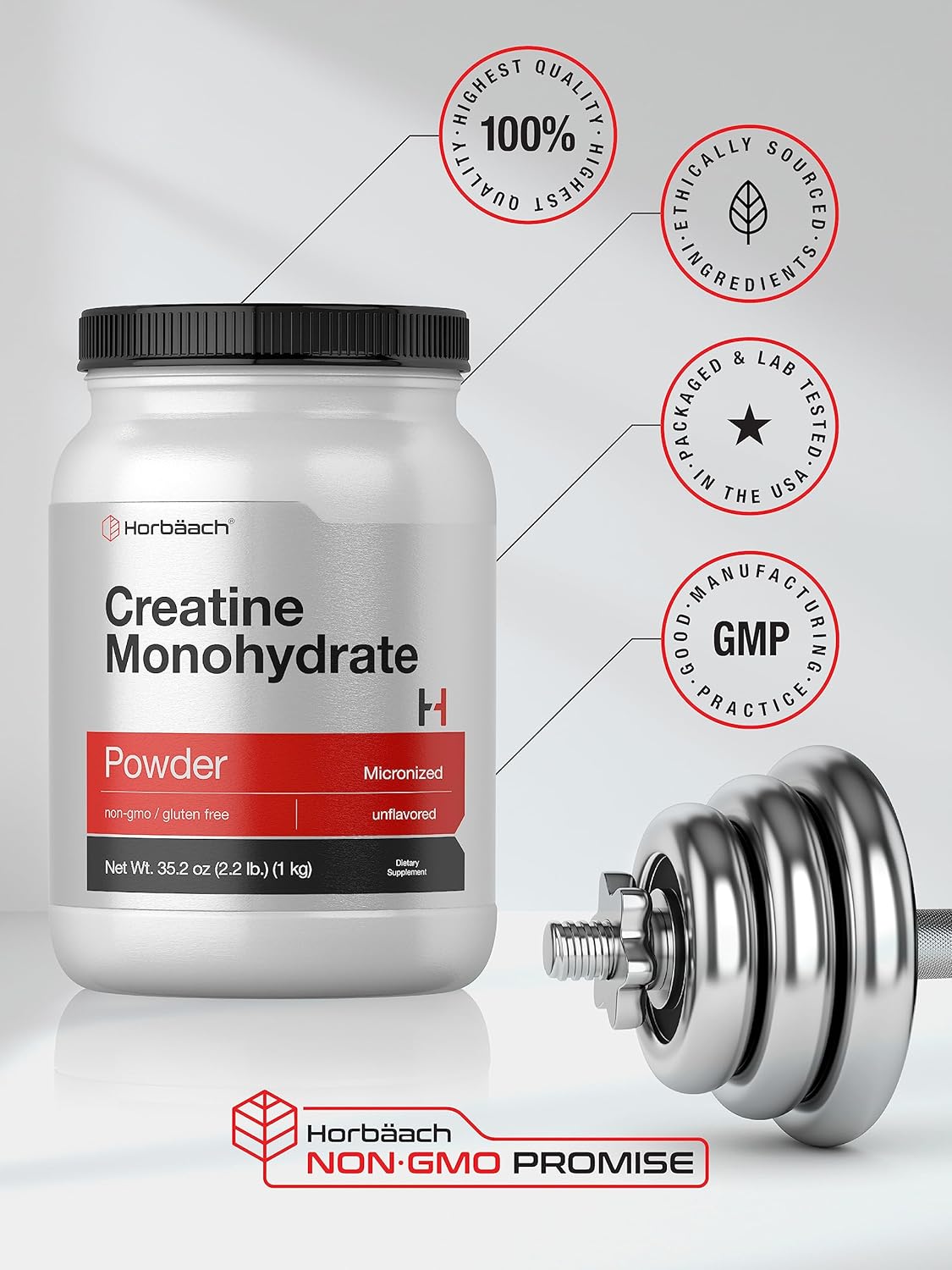 22lbs-horbach-micronized-creatine-monohydrate-powder---unflavored-vegetarian-non-gmo-gluten-free-supplement-6
