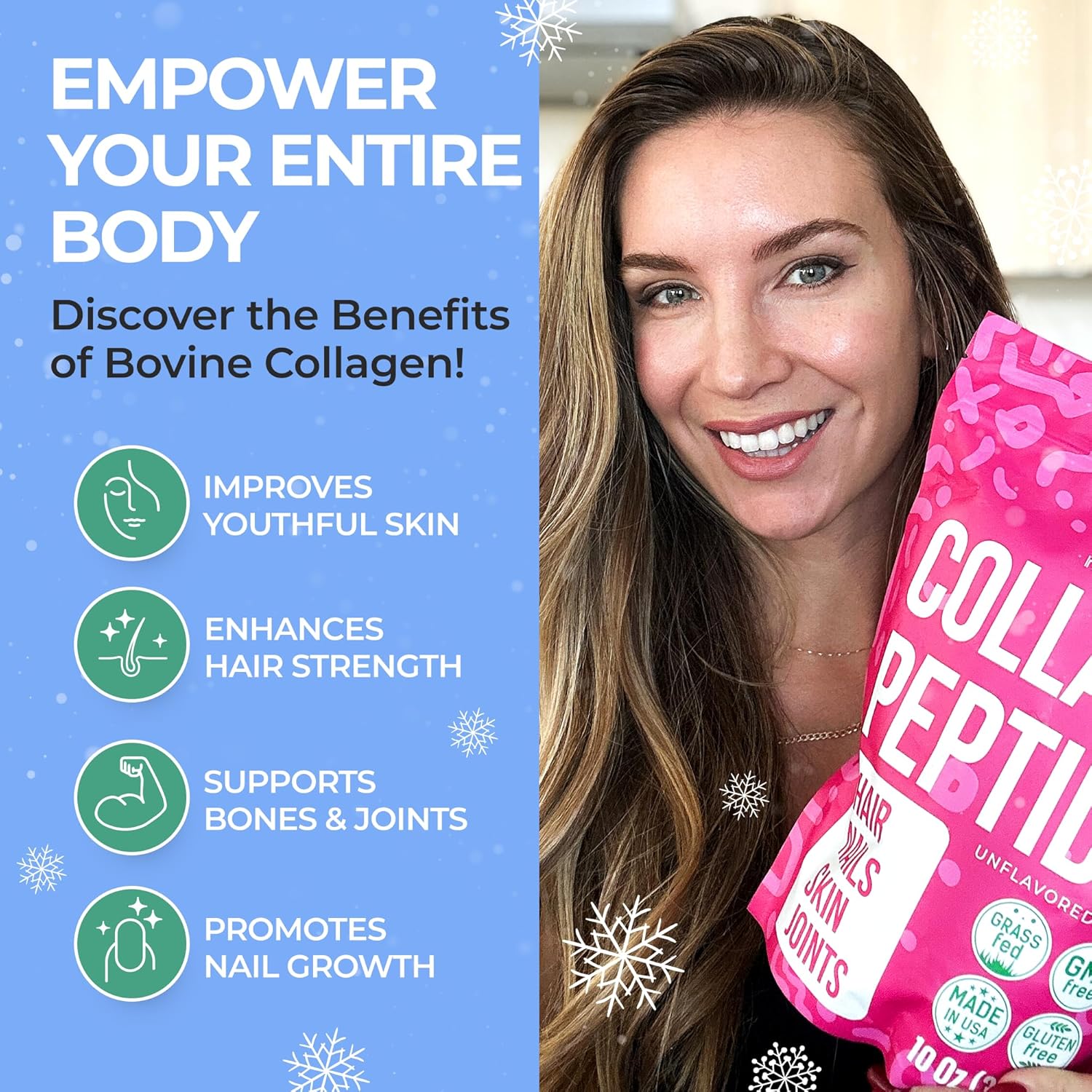 womens-hydrolyzed-collagen-peptides-powder---non-gmo-grass-fed-supplements-for-hair-skin-joints---type-i-iii---kosher-pareve---unflavored---easy-mix---1058-oz-3