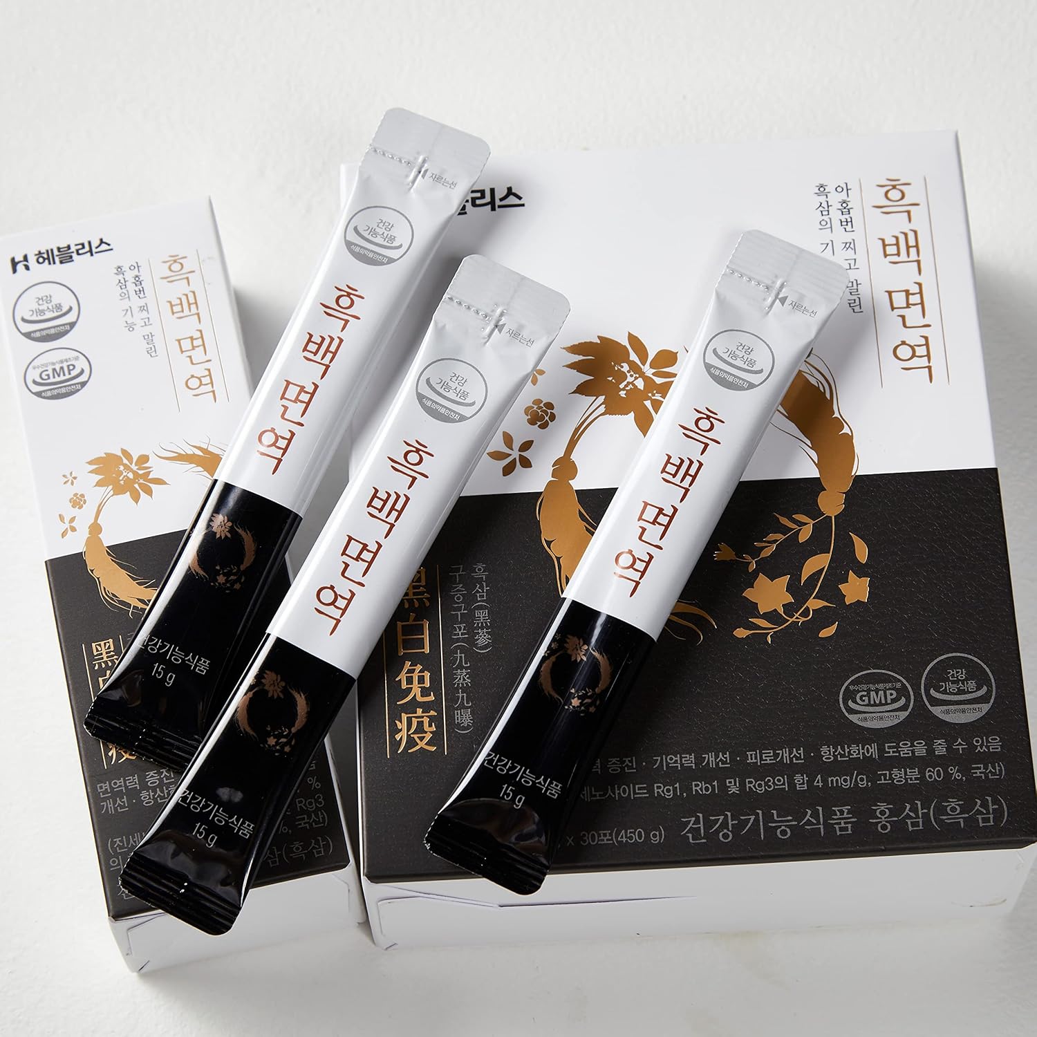 Korean Black Ginseng and White Platycodon Extract with Panax Ginseng for Energy and Immune Support - Ginseng Honey Sticks - Espot.com.au