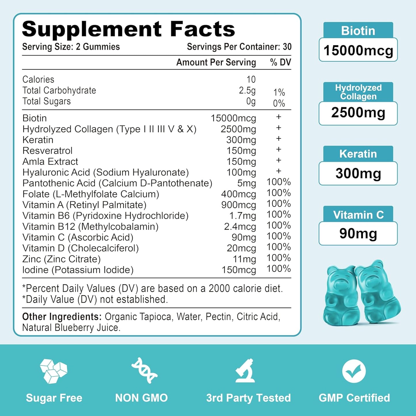 15000-mcg-biotin-collagen-gummies-with-vitamin-c-zinc-for-hair-skin-nails---blueberry-flavor-2-pack-120-ct---women-men-muscle-joint-immunity-6
