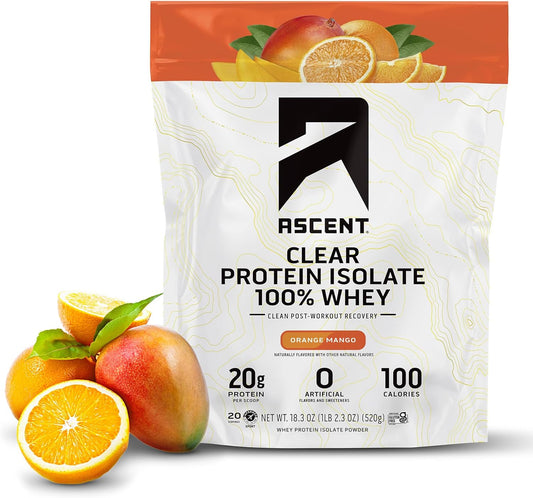 Orange Mango Clear Whey Protein Isolate for Optimal Ascent Performance - Espot.com.au