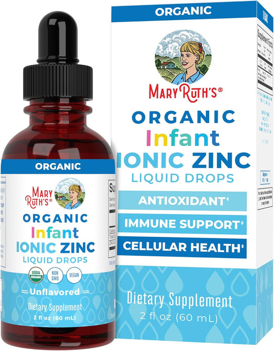 MaryRuth Organics Infant Liquid Ionic Zinc for Immune Support - Vegan Formula for Ages 0-12 Months - 1 Month Supply - 2 Fl Oz - Espot.com.au