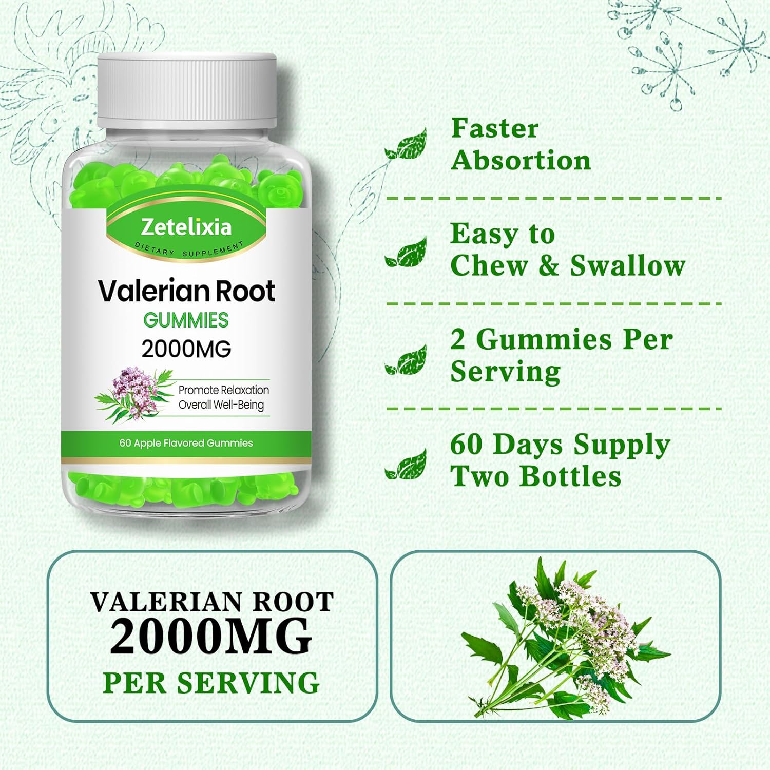 organic-valerian-root-gummies-2-pack-2000mgserving-herbal-supplement-for-relaxation-mood-support---vegan-non-gmo-apple-flavor---120-count-5