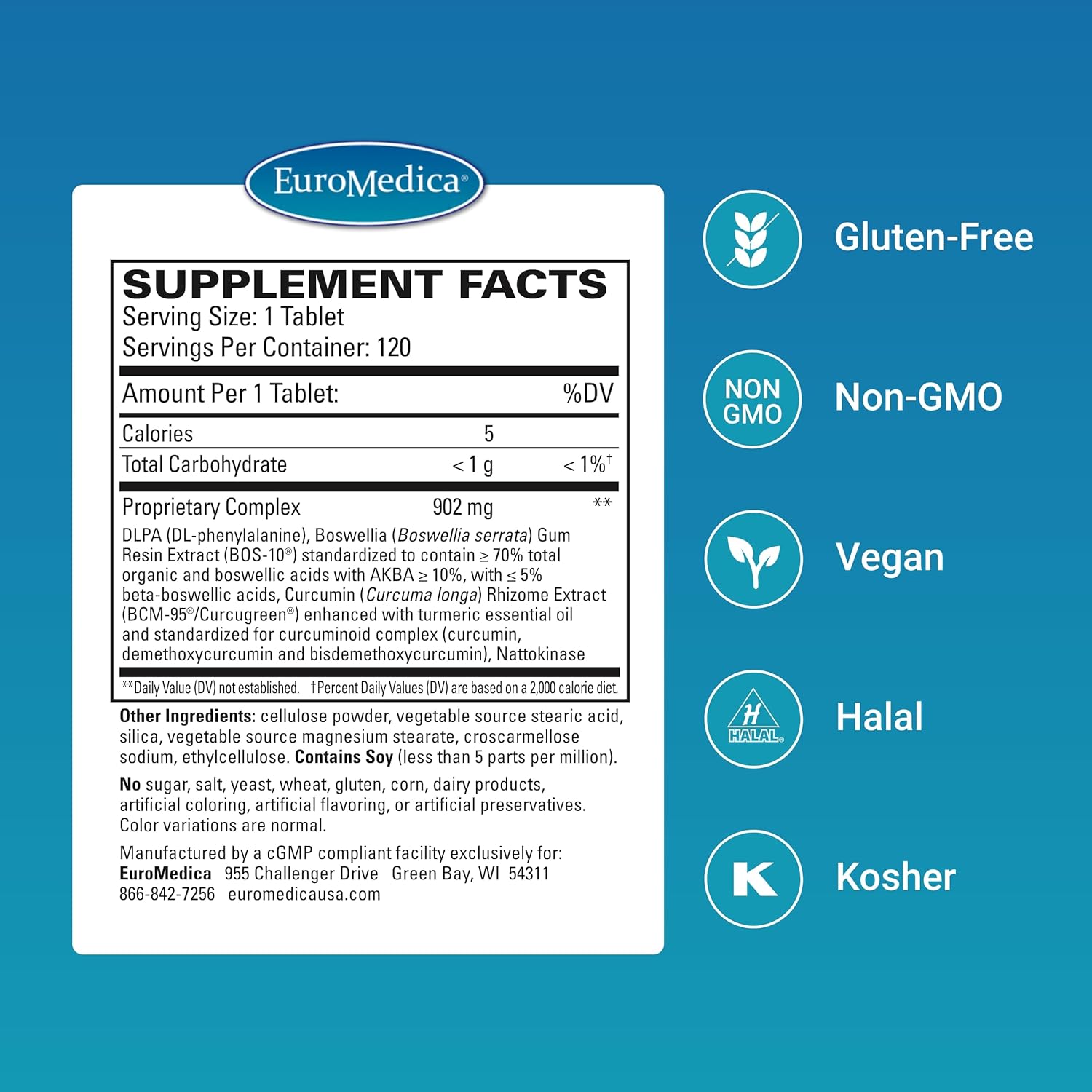 euromedica-curaphen-extra-strength-tablets---120-count---powerful-curcumin-boswellia-blend-with-dlpa-nattokinase---clinically-proven-formula-for-better-absorption---120-servings-2