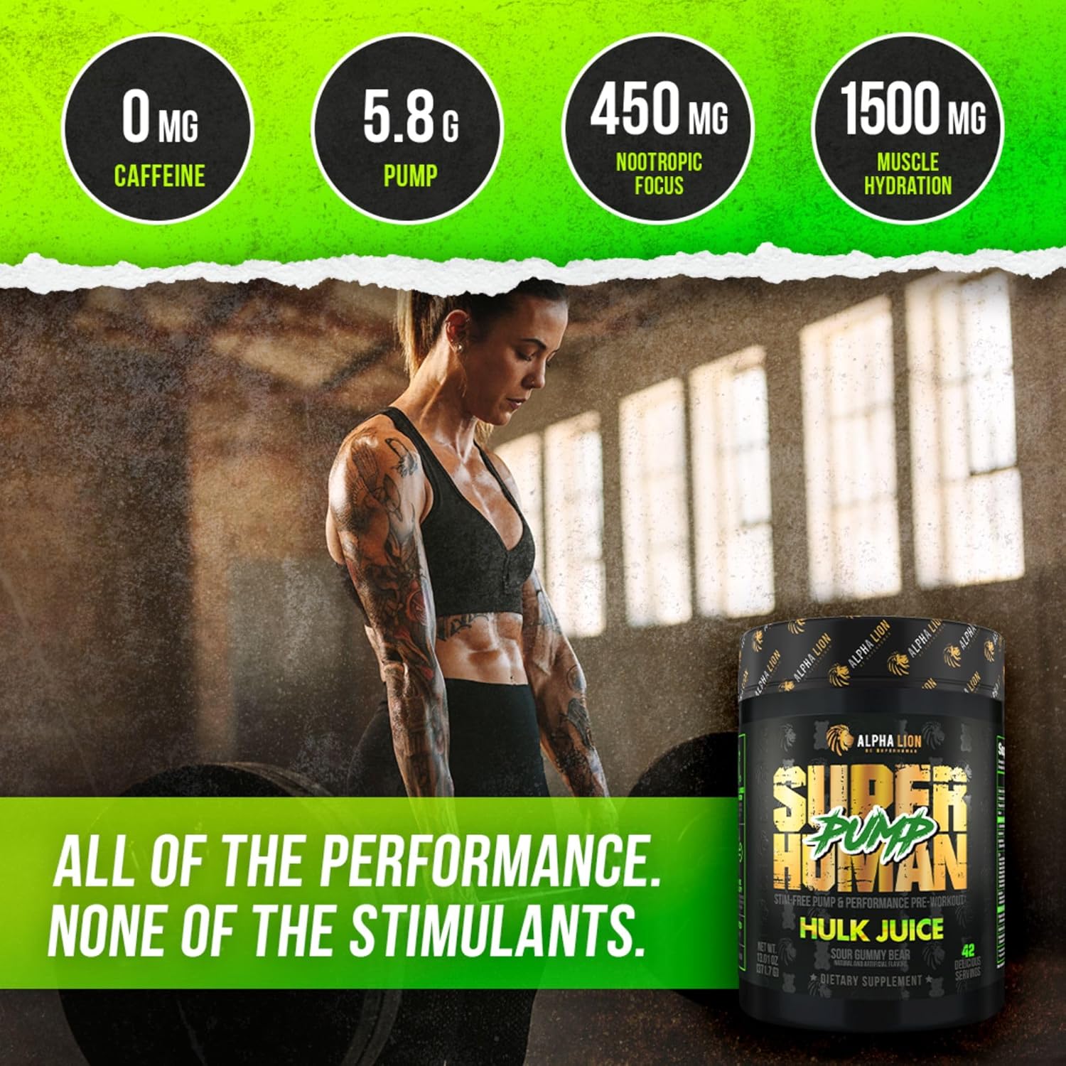 superhuman-pump-pre-workout-powder---nootropic-stimulant-free-supplement-for-nitric-oxide-boost-muscle-gain-energy-focus---42-servings-hulk-juice-flavor-3