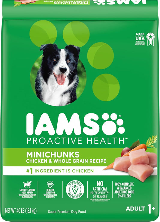 iams-proactive-health-minichunks-adult-dry-dog-food---real-chicken-40-lb-bag---complete-nutrition-for-adult-dogs-1