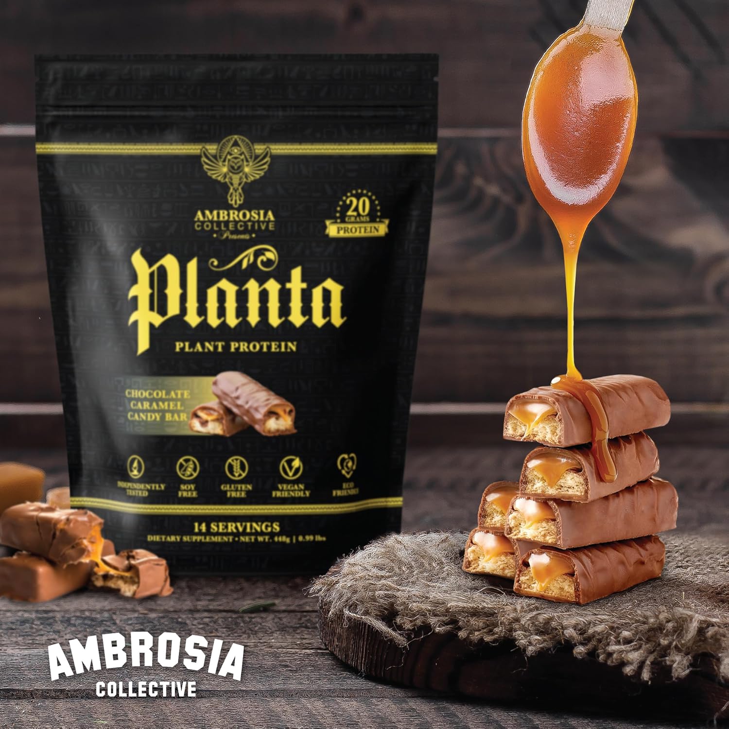 ambrosia-planta-vegan-protein-powder---organic-plant-based-keto-friendly-no-bloating-gluten-soy-free-no-added-sugar-gourmet-candy-bar-flavor---14-servings-5