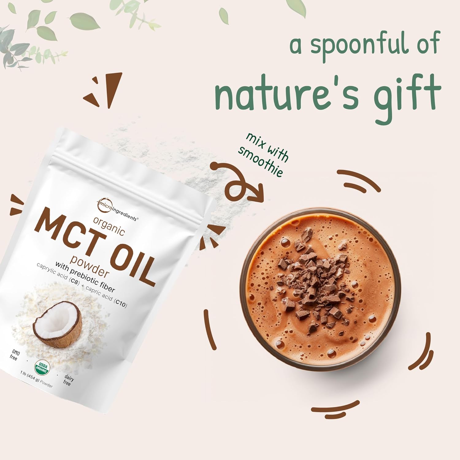 organic-mct-oil-powder-with-prebiotic-fiber---1lb-16oz---fast-body-brain-fuel---c8-mct-oil-coffee-creamer---non-gmo-keto-vegan-7