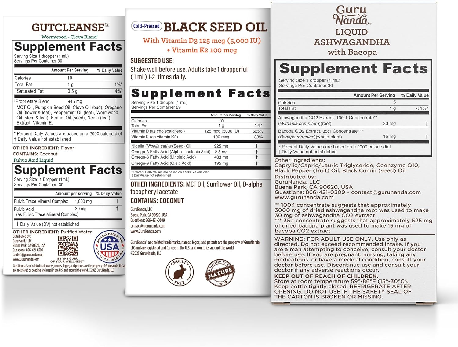 Total Wellness Boost with Liquid Ashwagandha & Black Seed Oil - Supports Immunity and Mind Health, GutCleanse Included - Espot.com.au