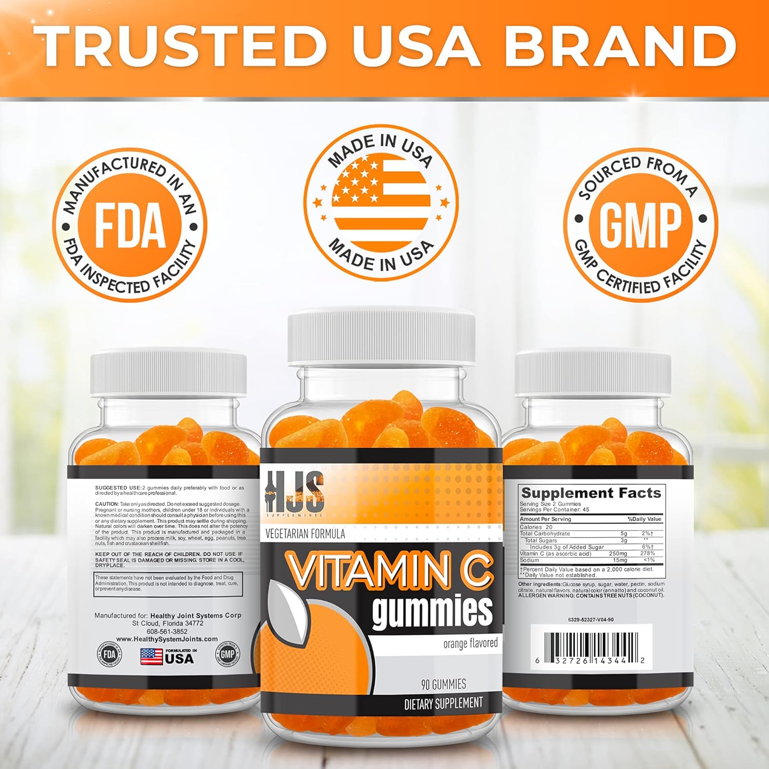 chewable-orange-flavored-vitamin-c-gummies---immune-and-heart-health-support---gluten-free-and-vegetarian---90-count-for-adults-and-kids-3