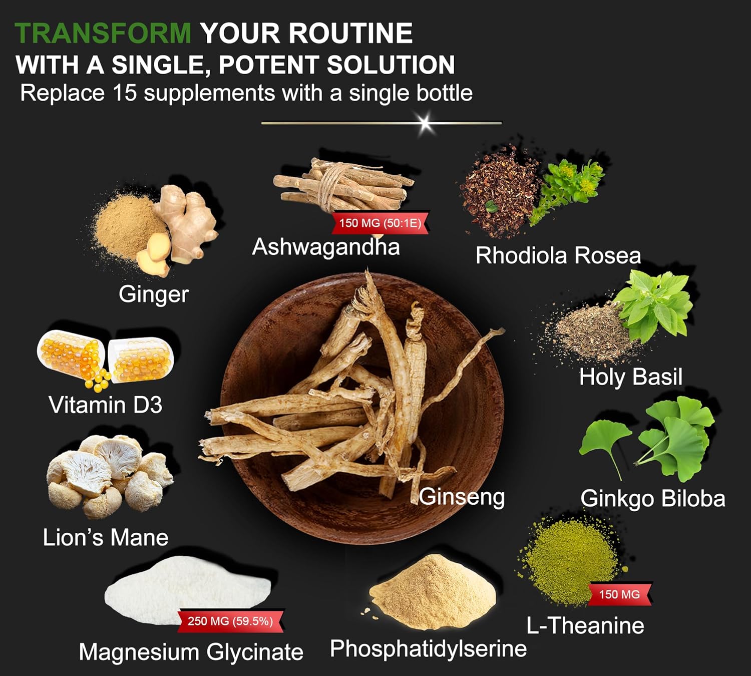 Shilajit Ashwagandha Gummies and Magnesium Calm Supplement Bundle - Natural Stress Relief and Relaxation Combination - Espot.com.au