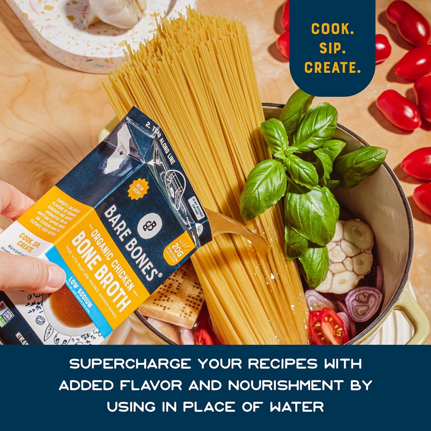 low-sodium-organic-chicken-bone-broth-with-pasture-raised-protein-collagen---no-artificial-flavors-non-gmo-gluten-dairy-free---keto-paleo-friendly---16oz-carton-8-pack-3